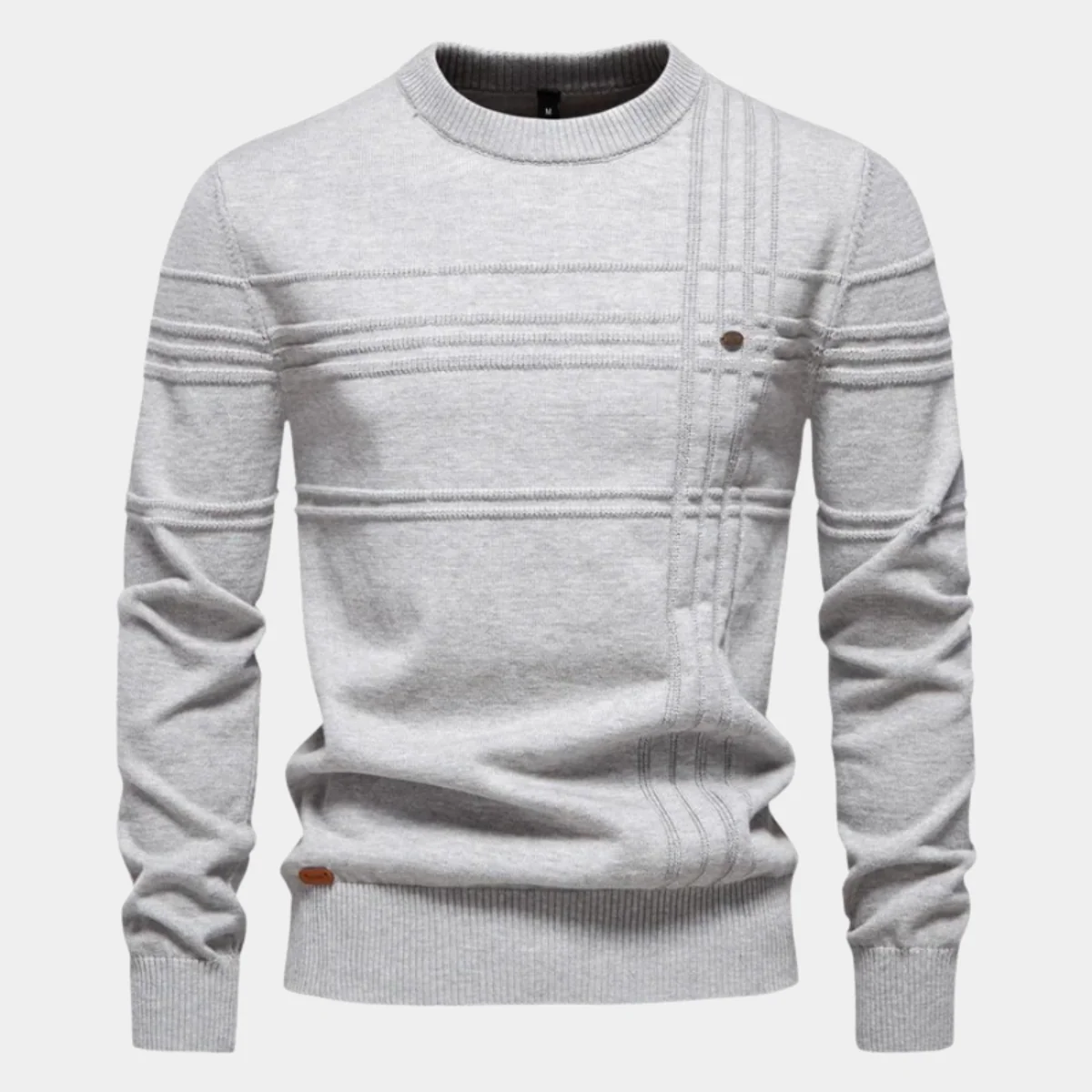 Aaron® | Men'S Sweater With Checked Design
