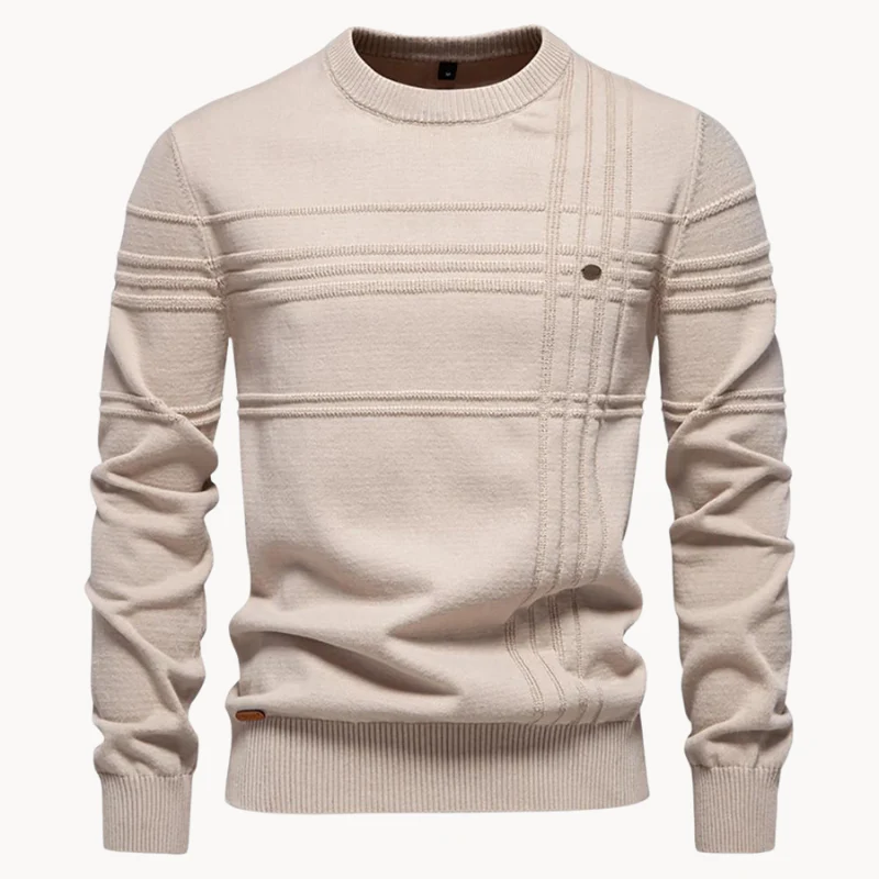 Aaron® | Men'S Sweater With Checked Design - Image 10