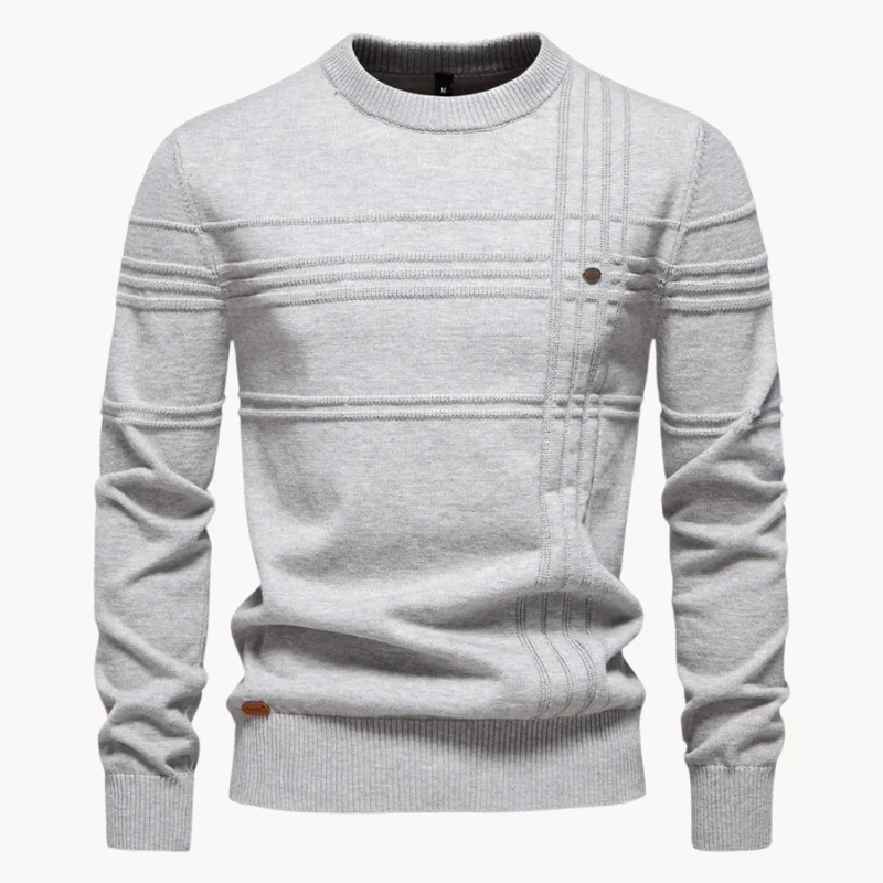 Aaron® | Men'S Sweater With Checked Design - Image 2