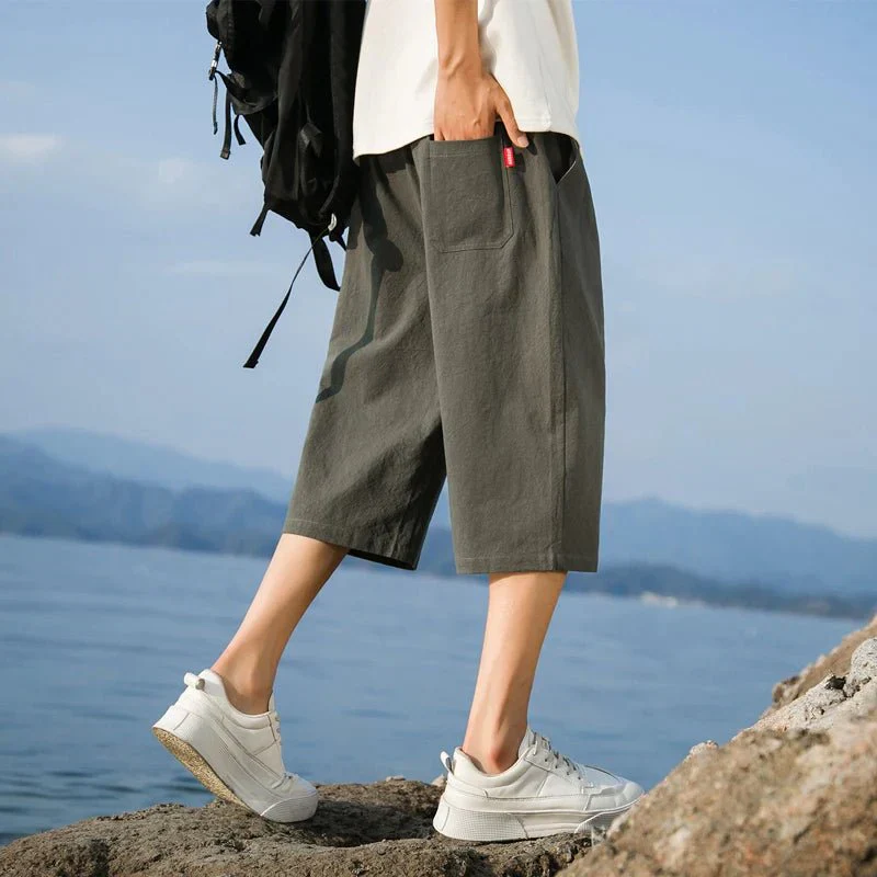 Abdel | Men's Linen Shorts - Image 2