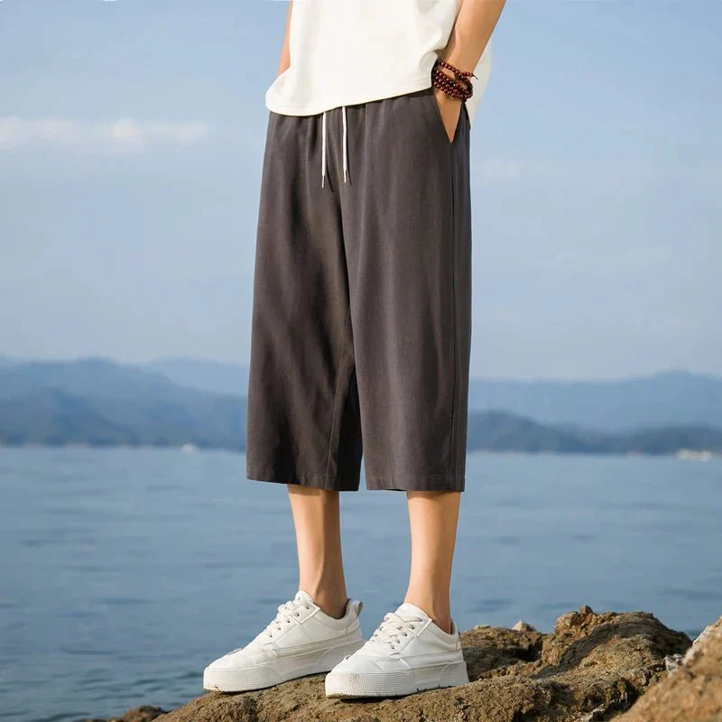 Abdel | Men's Linen Shorts - Image 6