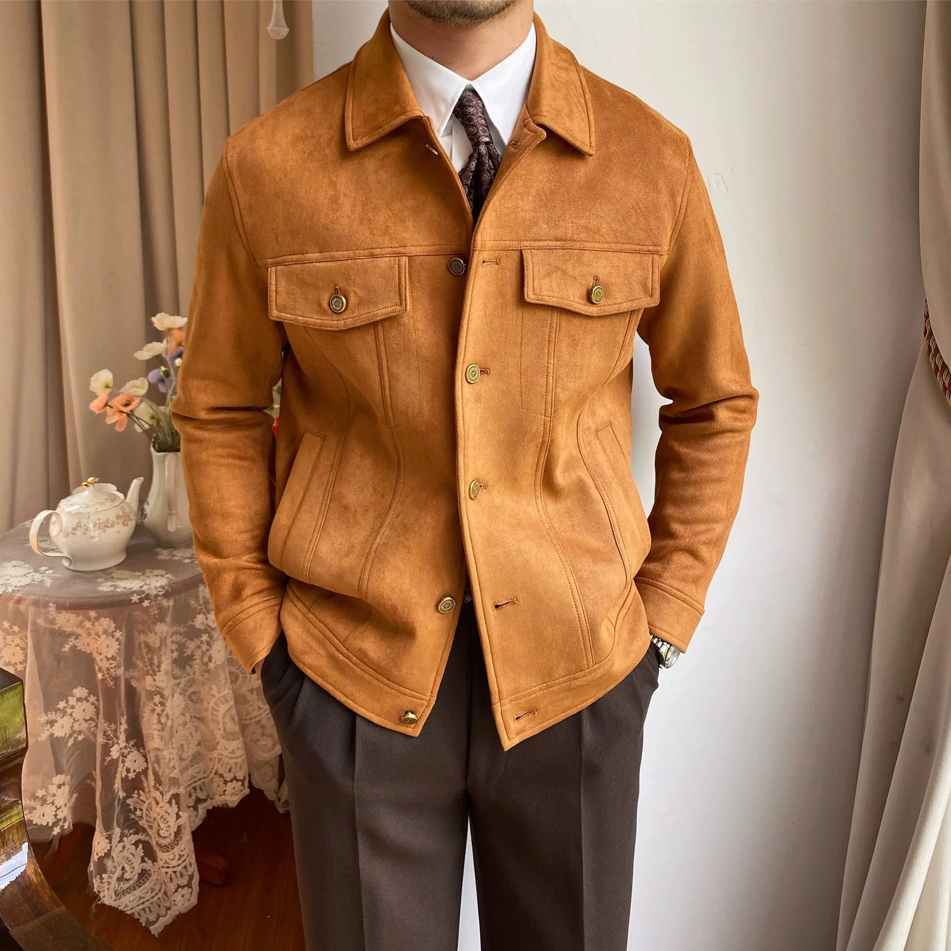 Abdul® | Suede Utility Jacket - Image 3