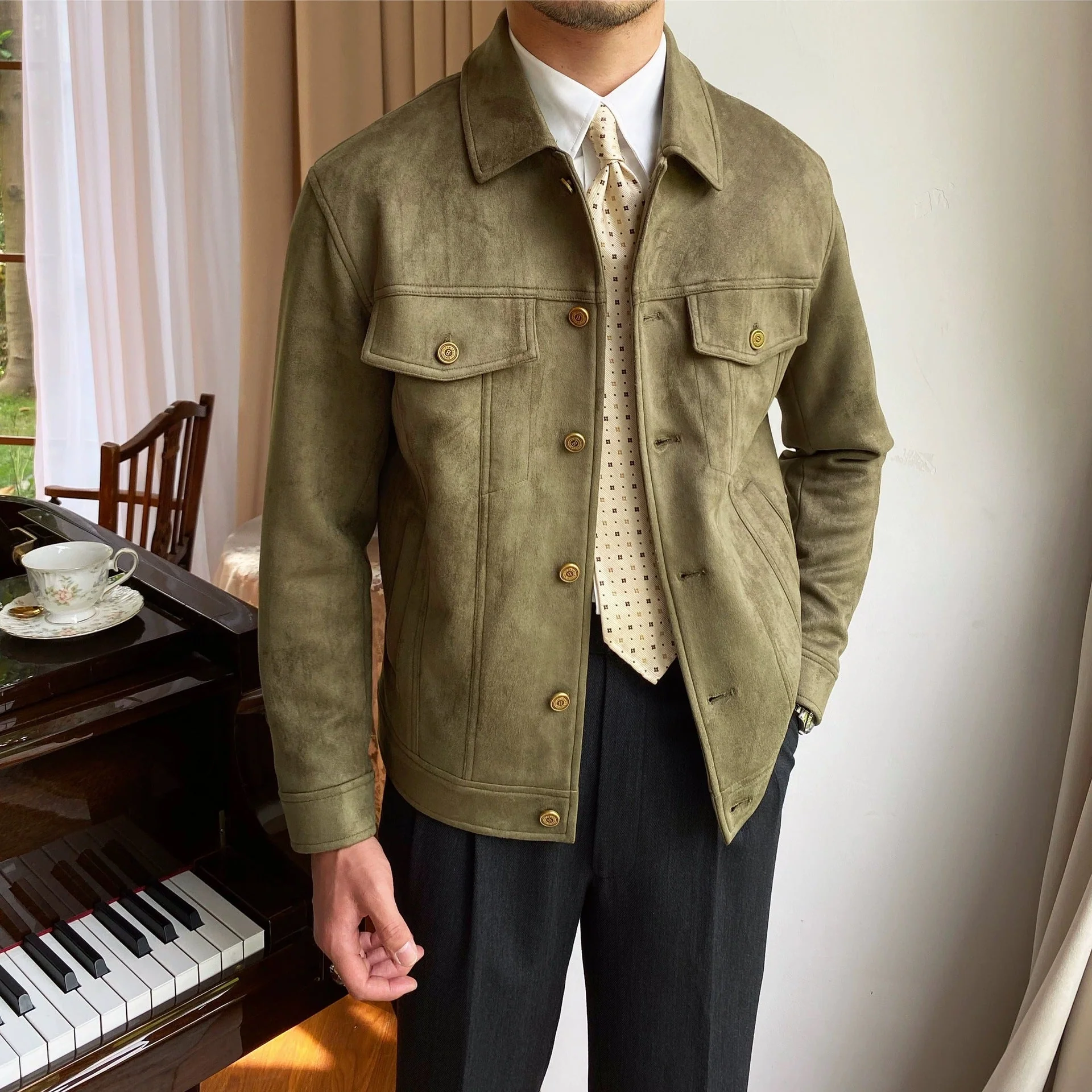Abdul® | Suede Utility Jacket - Image 4