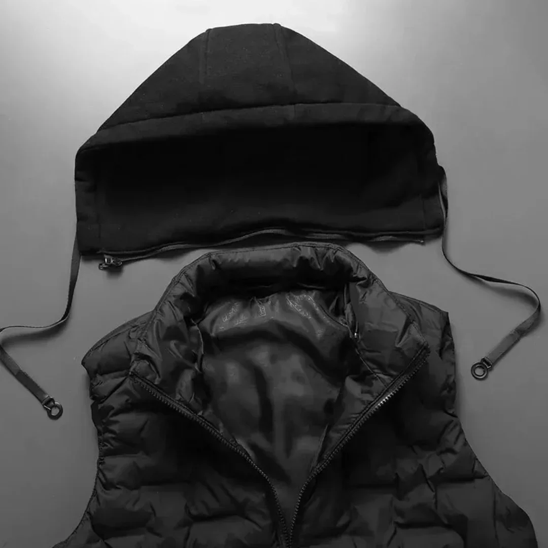 Abrahán | Victor Detachable Hood Puffer Vest - Image 3