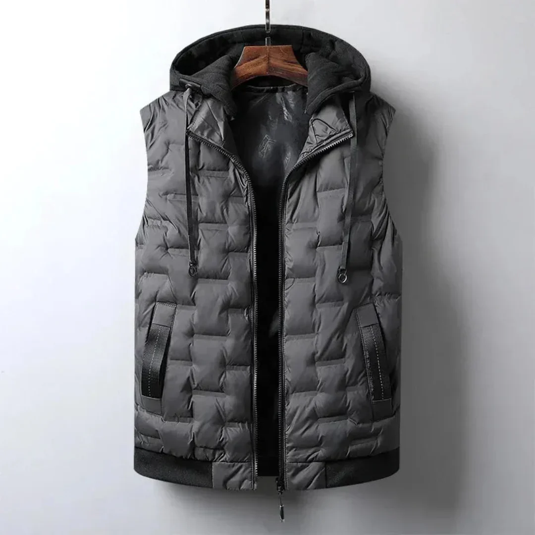 Abrahán | Victor Detachable Hood Puffer Vest - Image 4