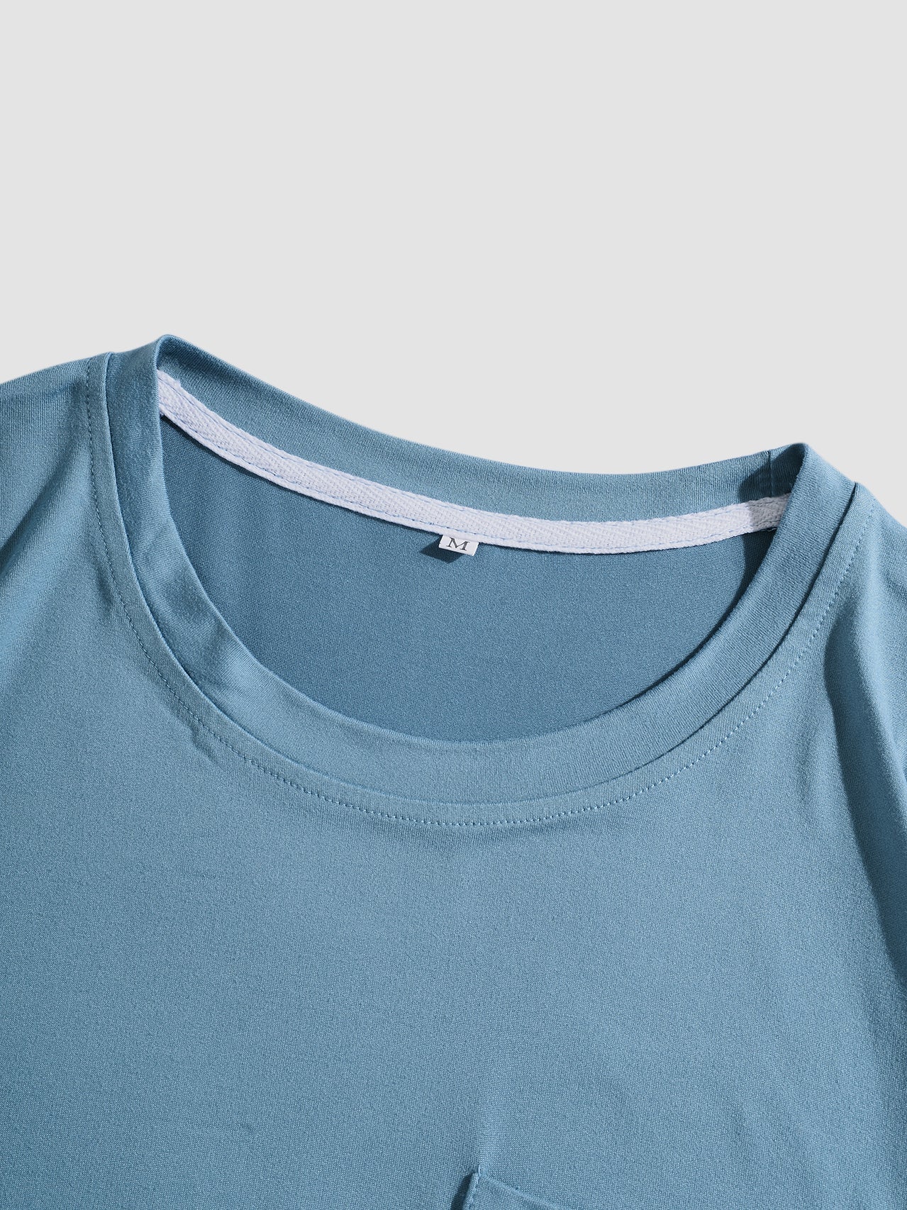 Adalberto® | Solid Color Basic T-Shirts With Pocket - Image 5
