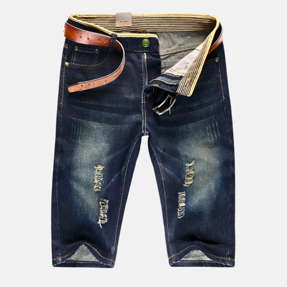 Adalgiso® | Ridge Distressed Denim Shorts - Image 2
