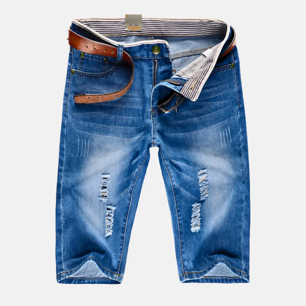 Adalgiso® | Ridge Distressed Denim Shorts - Image 5