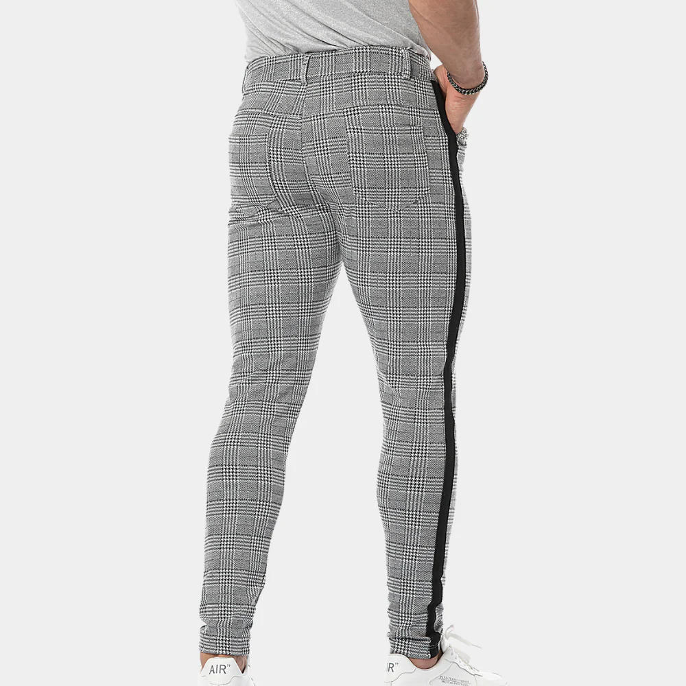 Adam® | Men'S Skinny Check Trousers - Image 2