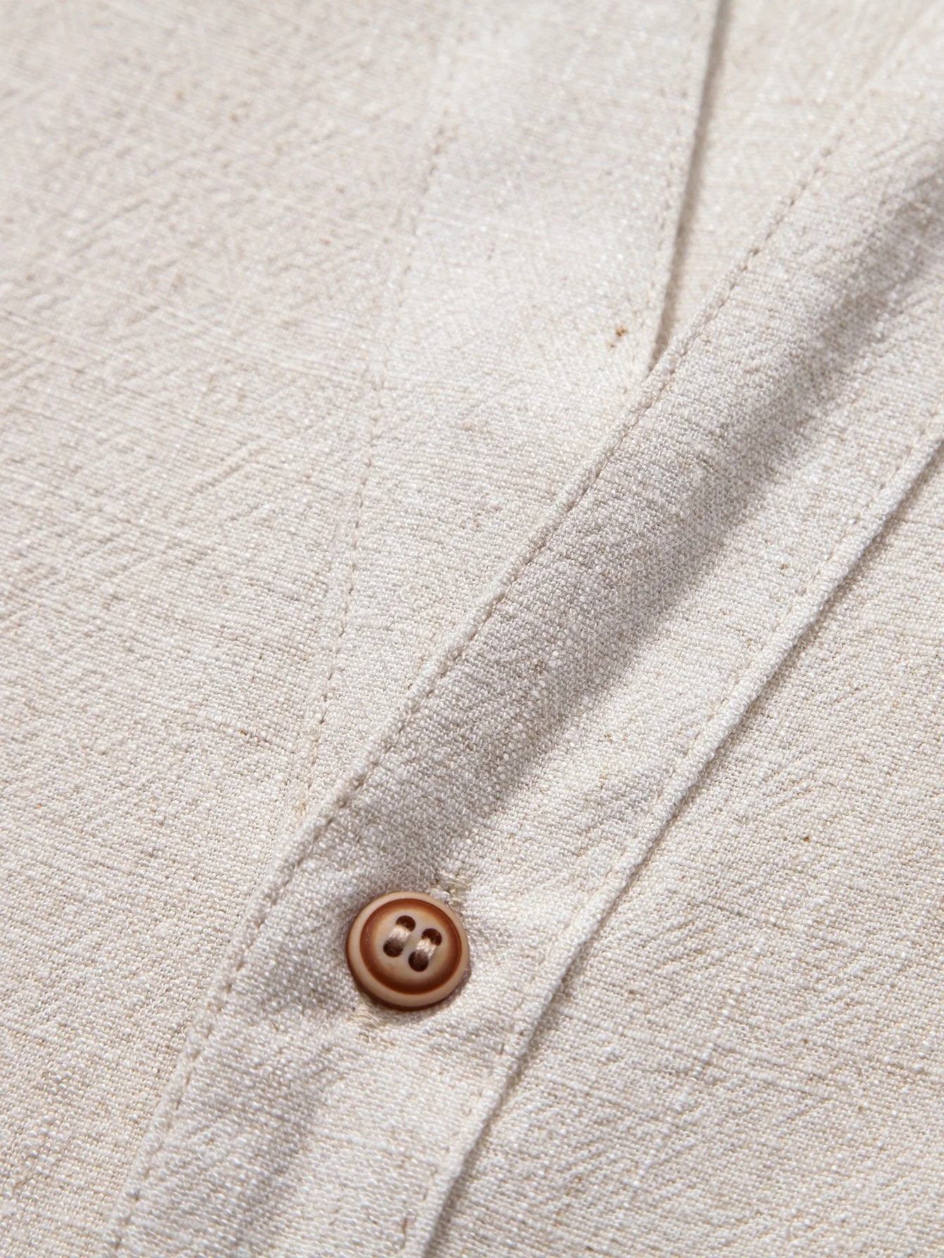 Adam® | V Neck Linen Rayon Blend Shirt & Straight Leg Linen Pants - Image 5
