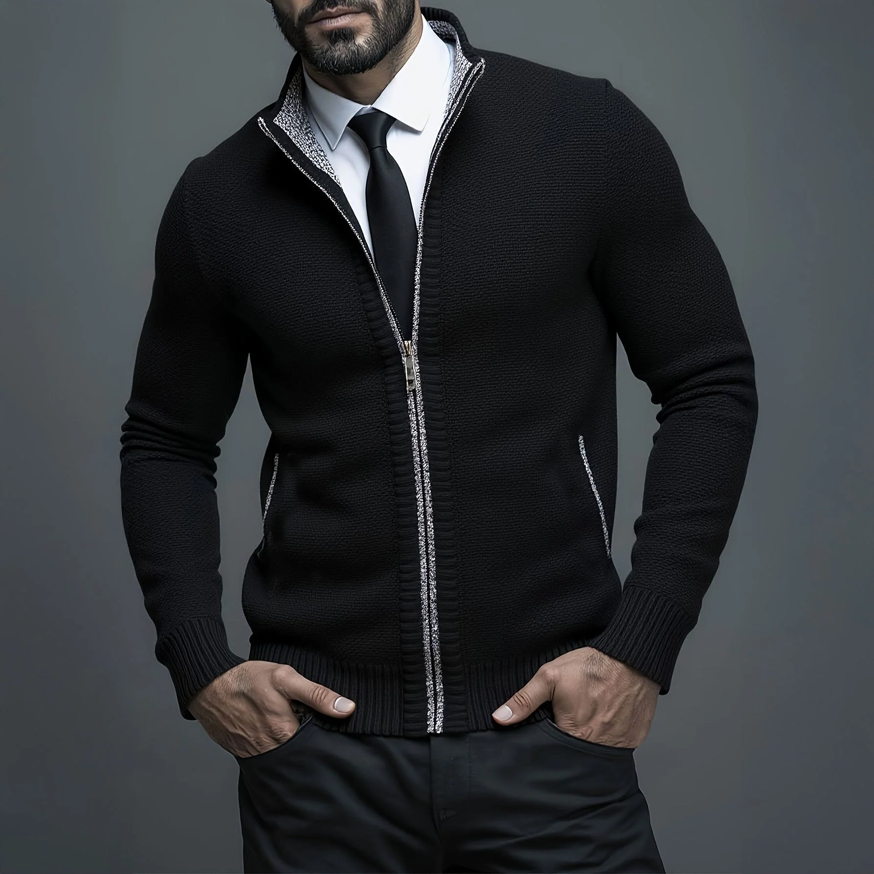 Adam | LUXURY MEN'S ZIP-UP VEST - Image 12