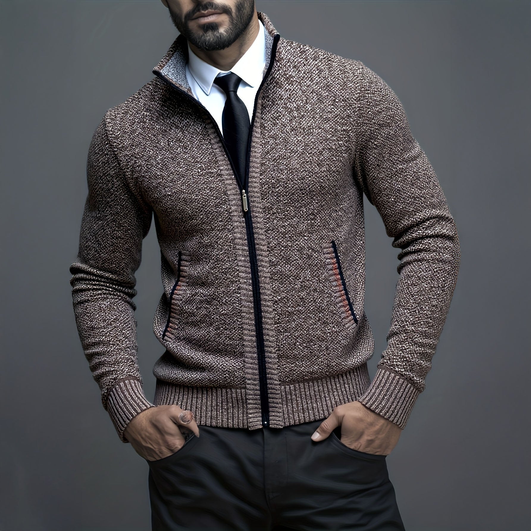 Adam | LUXURY MEN'S ZIP-UP VEST - Image 17