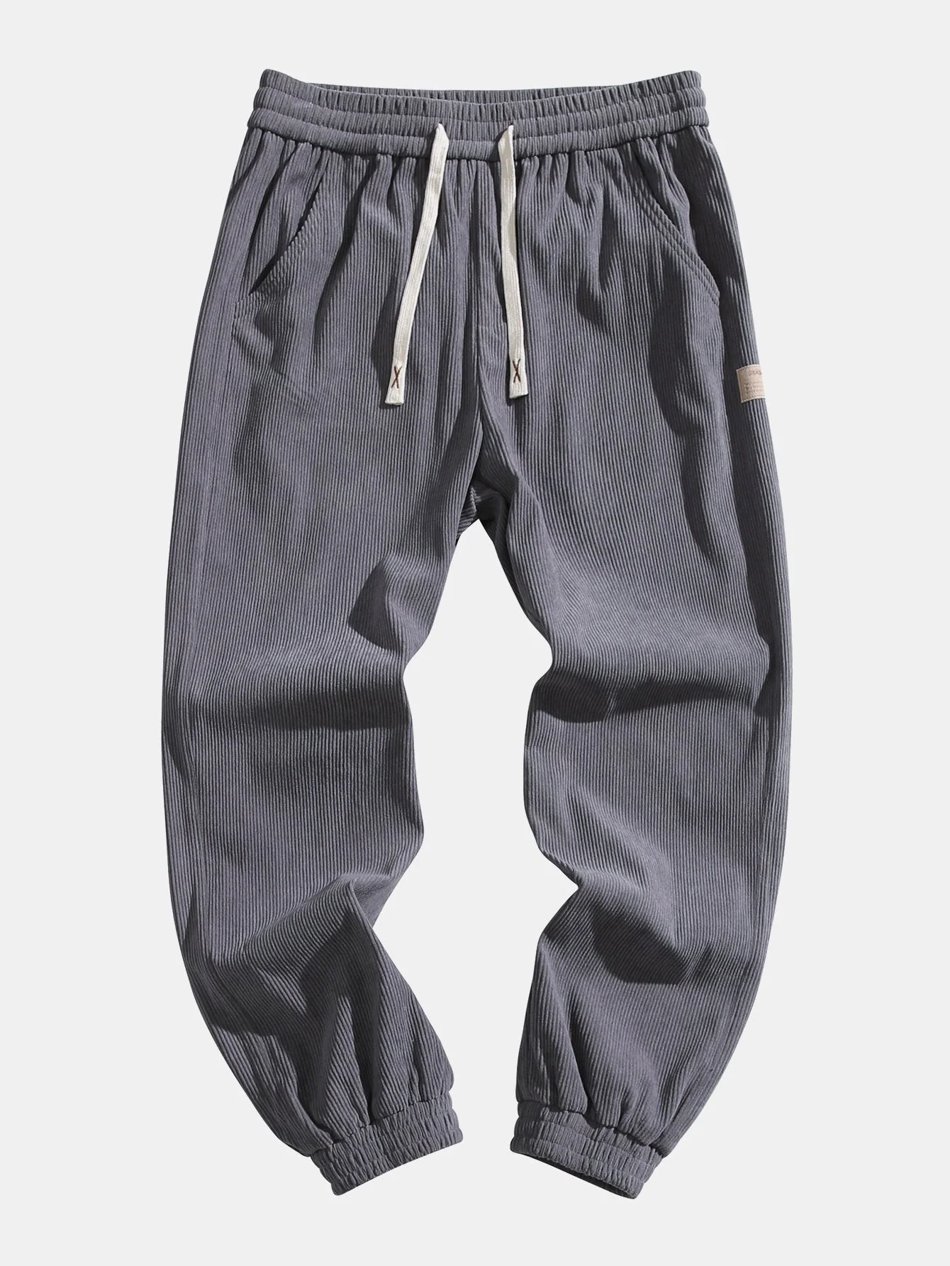 Adán® | Drawstring Corduroy Jogging Pants - Image 12