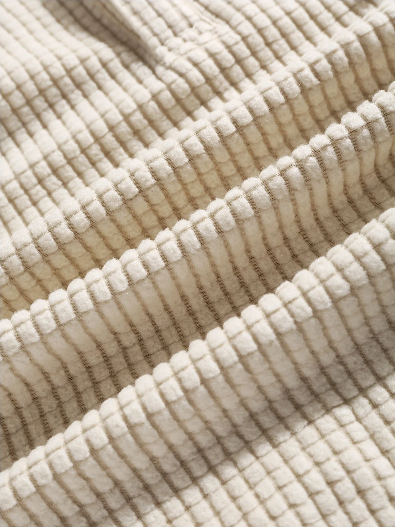 Adán® | Waffle Lapel Solid Henley Shirts - Image 3
