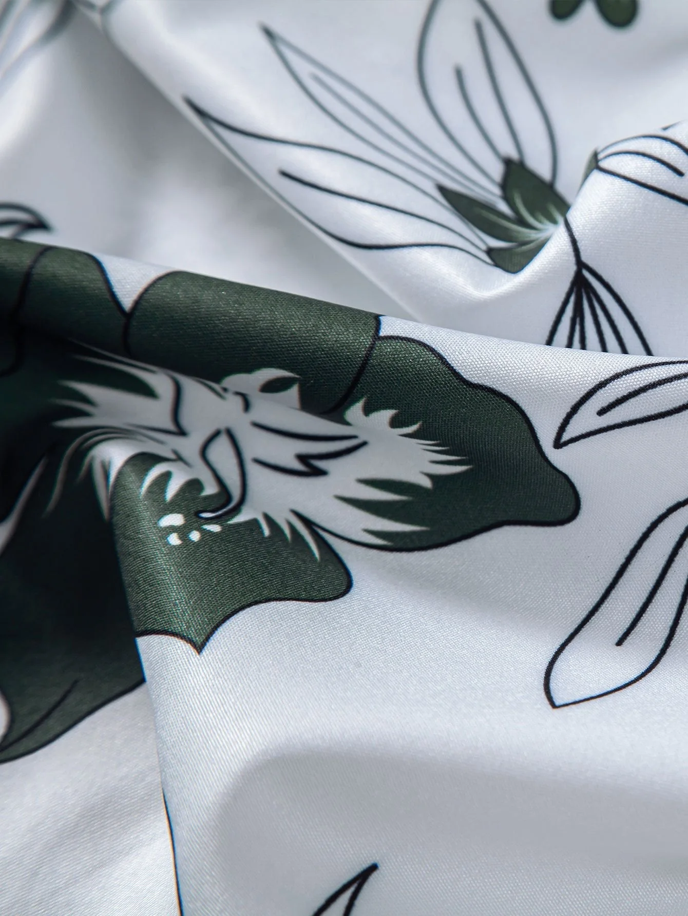 Adelard® | Floral Print Button Up Shirt & Swim Short - Image 12