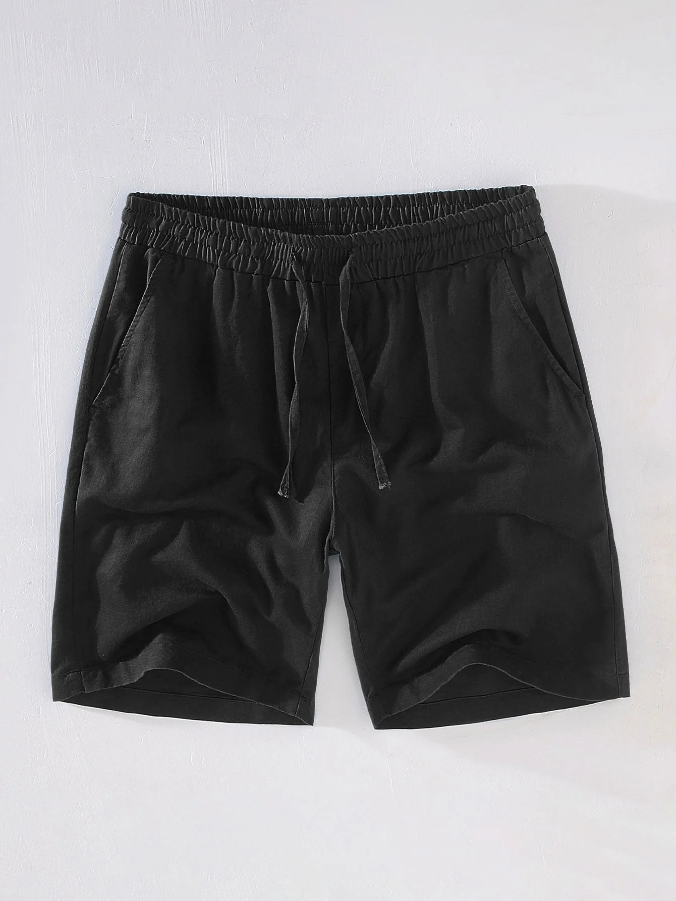 Adelphius® | Cotton Blend Striped Button Up Shirt & Linen Drawstring Shorts - Image 9