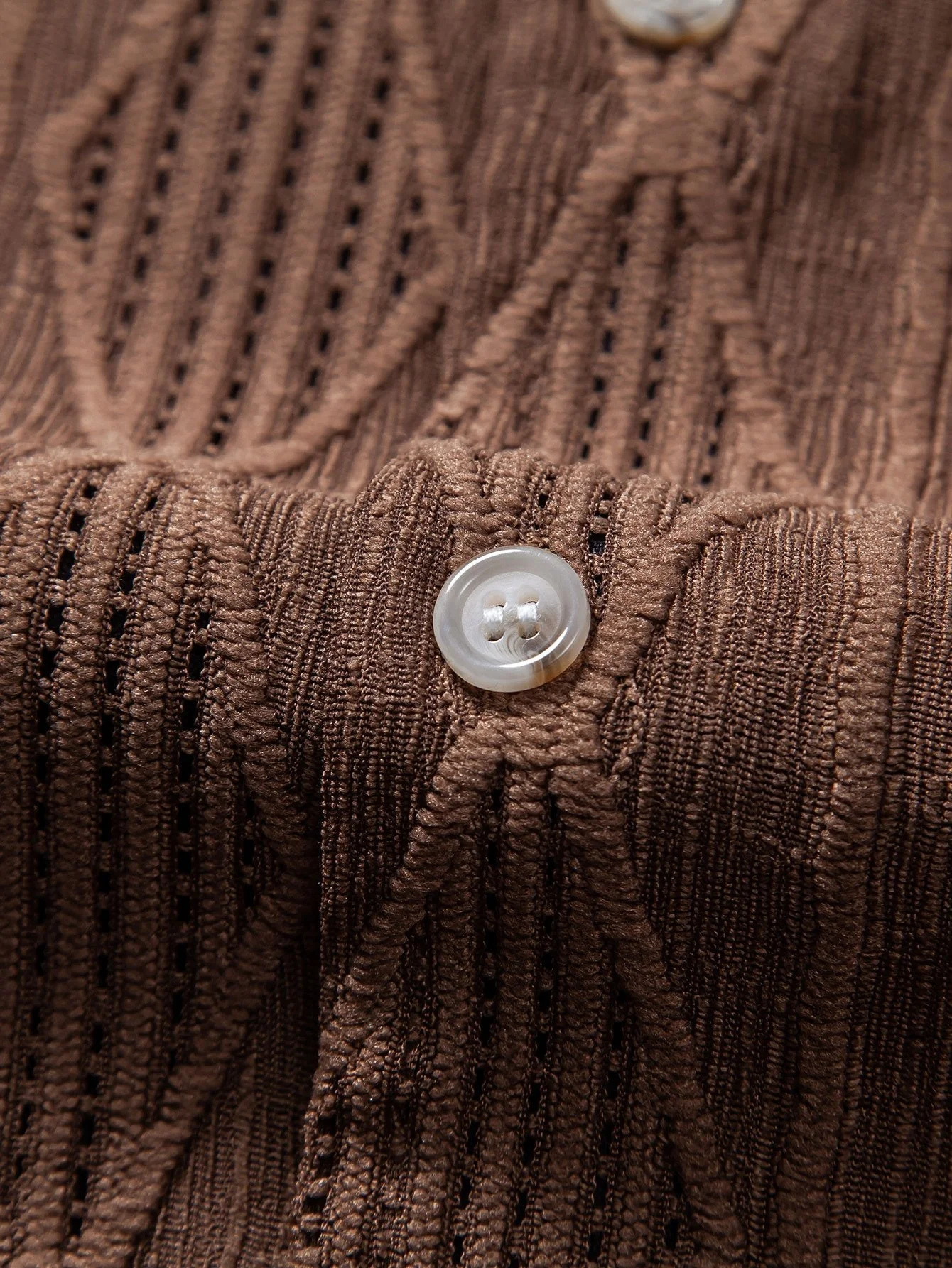 Ademar® | Geometric Jacquard Cuban Shirt & Straight Leg Linen Pants - Image 17
