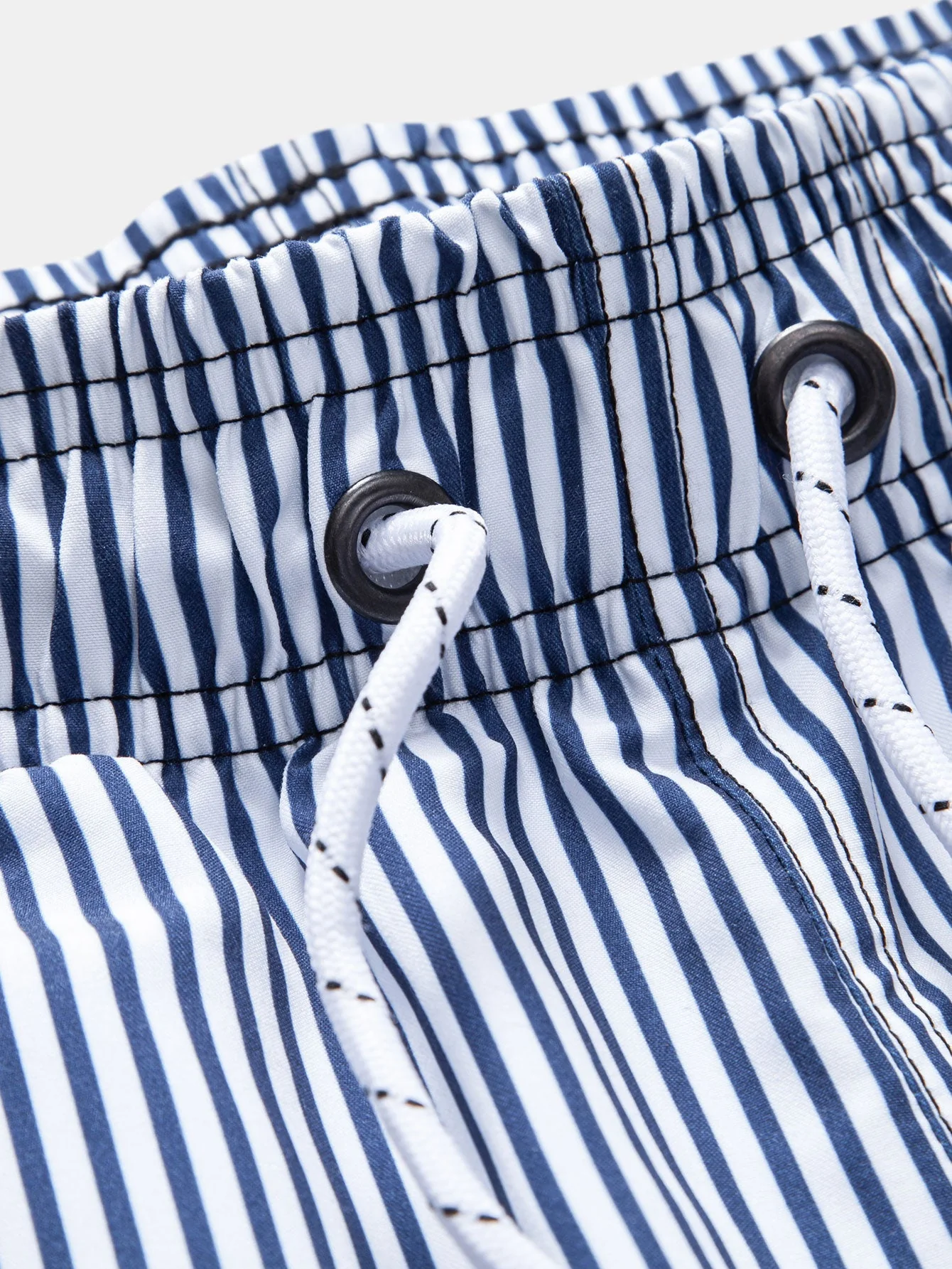 Adler® | Linen Look Cotton Button Up Shirt & Stripe Print Swim Shorts - Image 8