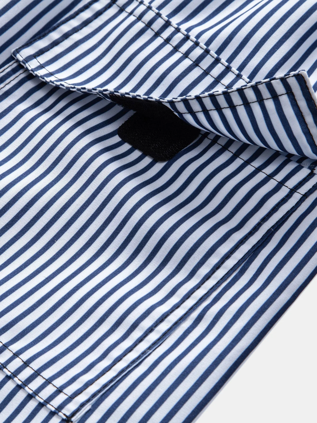 Adler® | Linen Look Cotton Button Up Shirt & Stripe Print Swim Shorts - Image 9