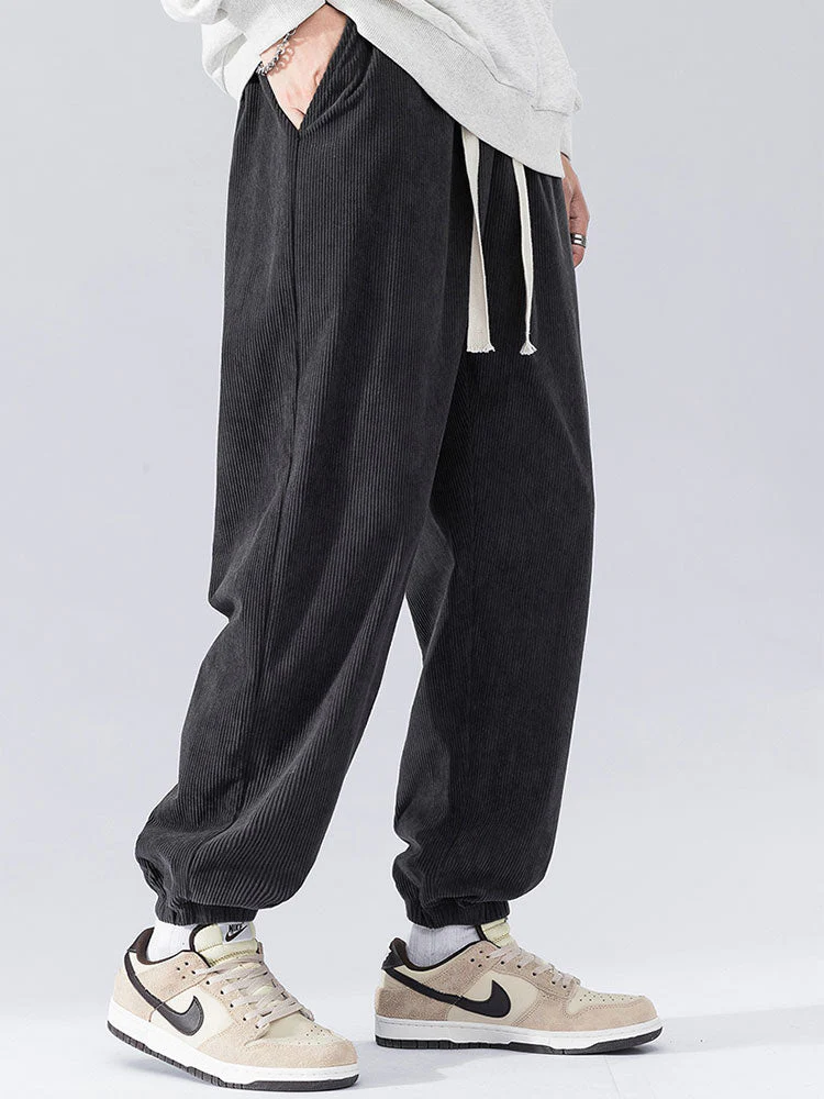 Adrián® | Drawstring Corduroy Joggers - Image 2