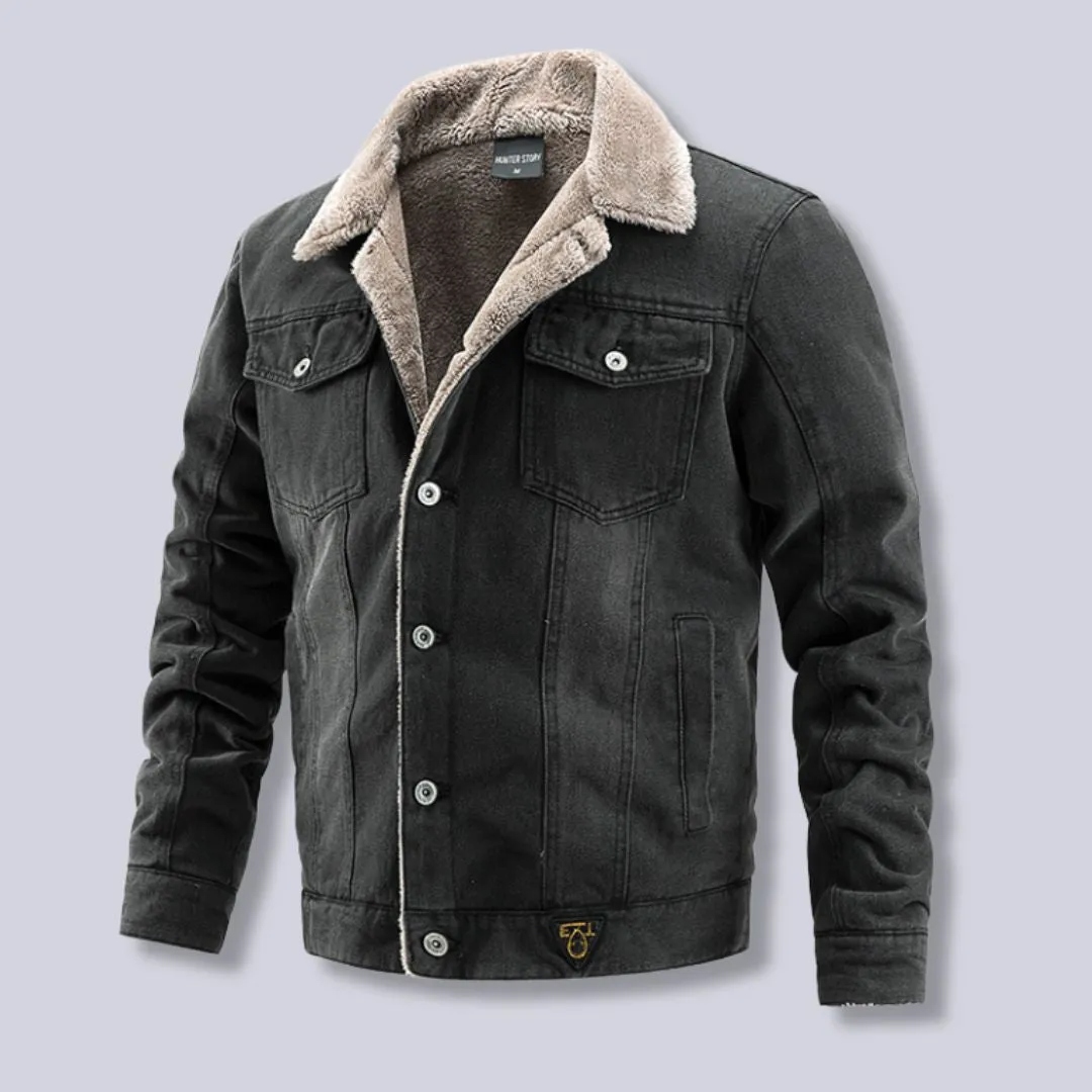 Adriano | Lined Denim Jacket - Image 3