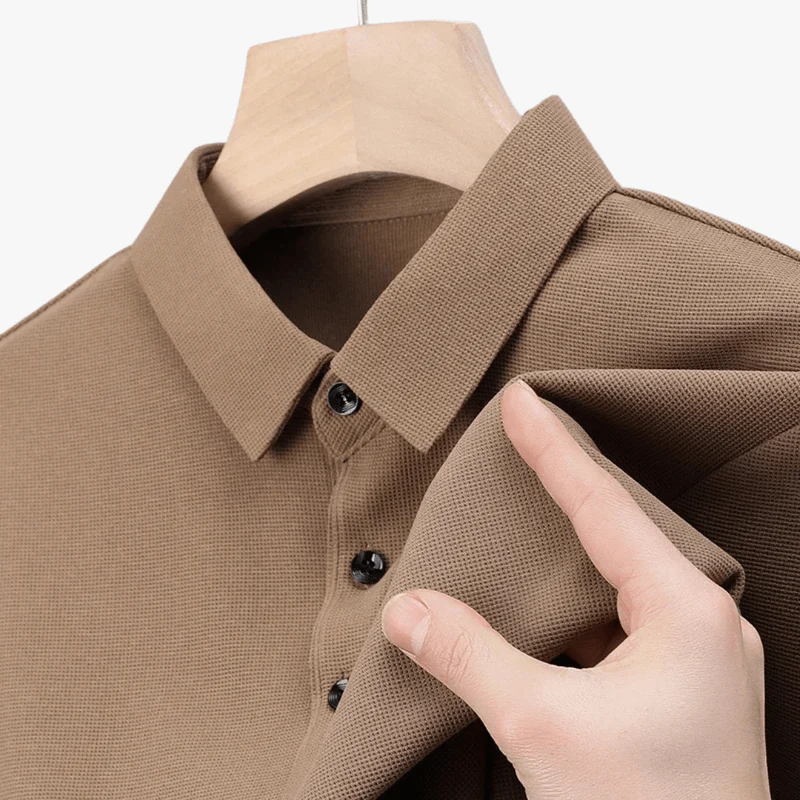 Aeneas | Men's Waffle Polo - Breathable 4-Season Comfort - Stylish & Comfortable Fit