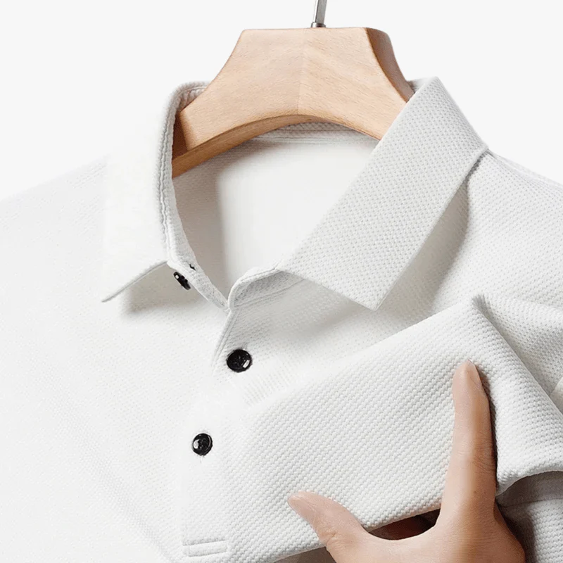 Aeneas | Men's Waffle Polo - Breathable 4-Season Comfort - Stylish & Comfortable Fit - Image 5
