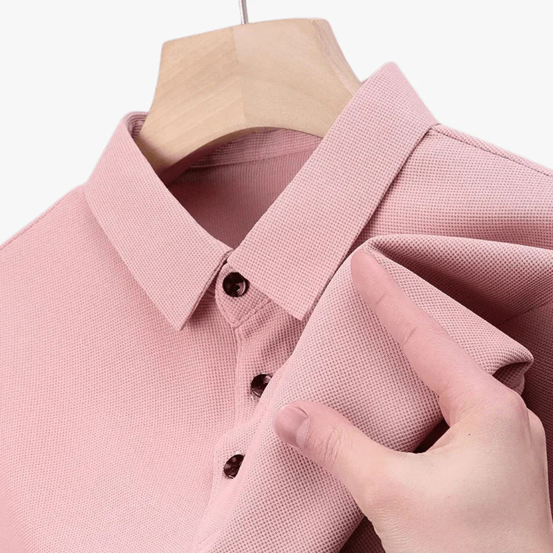 Aeneas | Men's Waffle Polo - Breathable 4-Season Comfort - Stylish & Comfortable Fit - Image 6