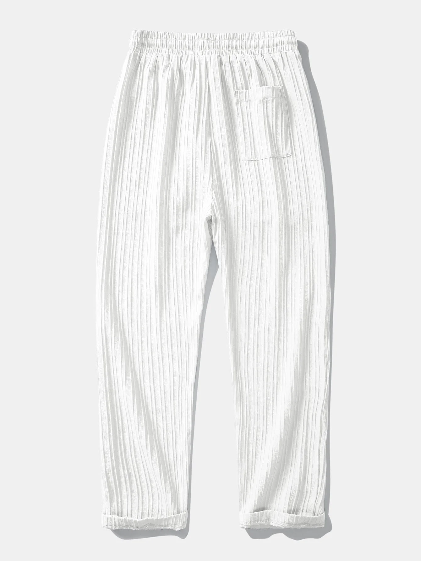 Afton® | Textured Stand Collar Shirt & Straight Leg Pants - Image 6