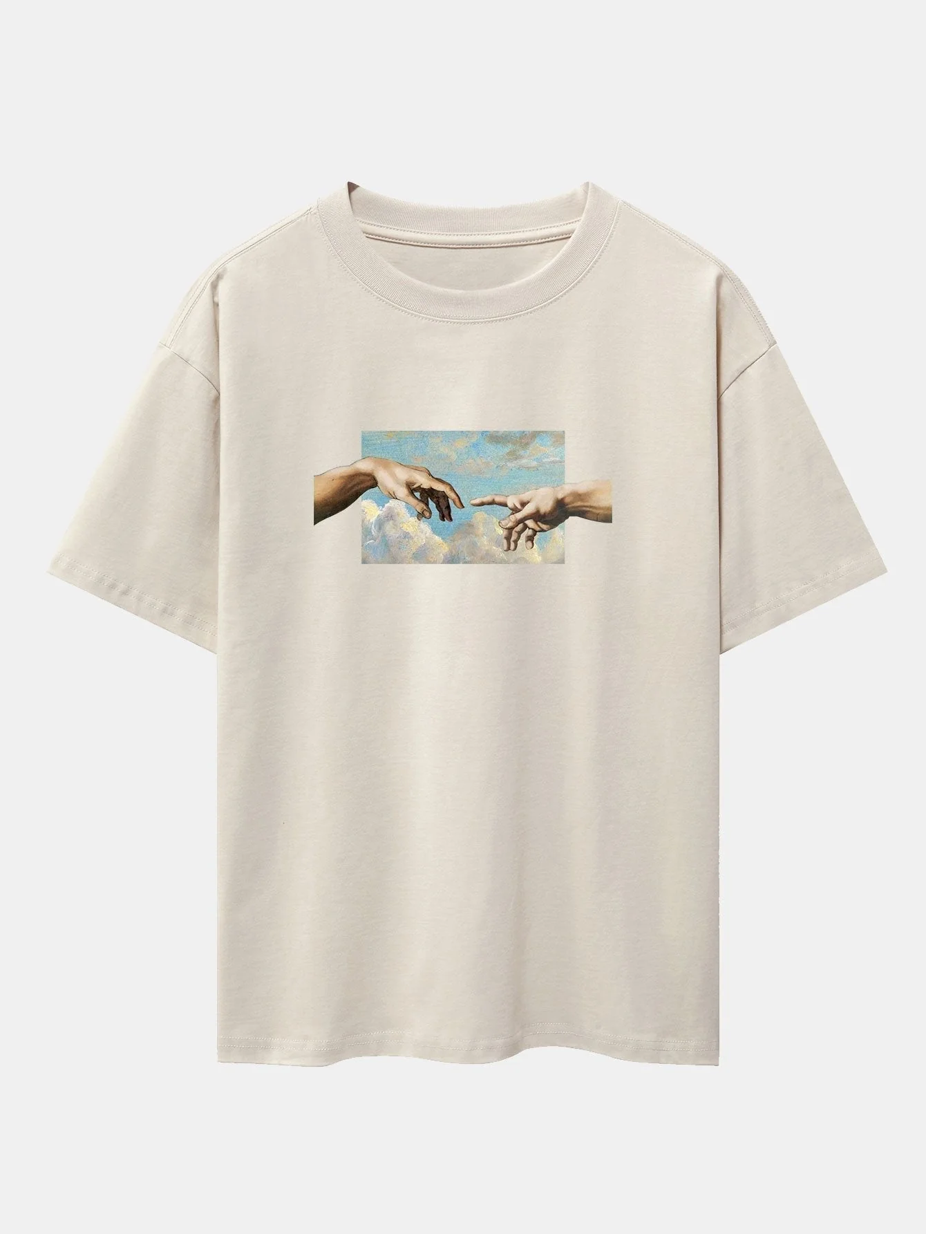 Agostino® | Create Adam Print Heavy Weight Oversize T-Shirt & Corduroy Shorts - Image 5