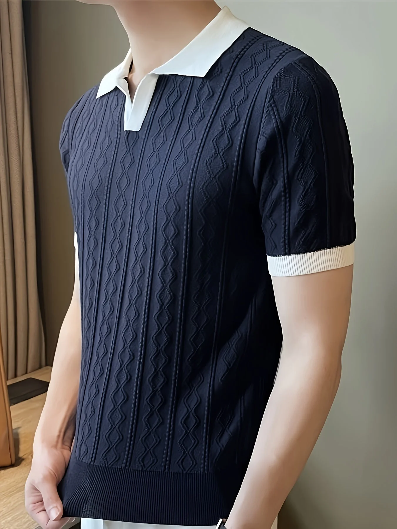 Agustín | Knit Polo Shirt – Old Money Shirts for Men - Image 4