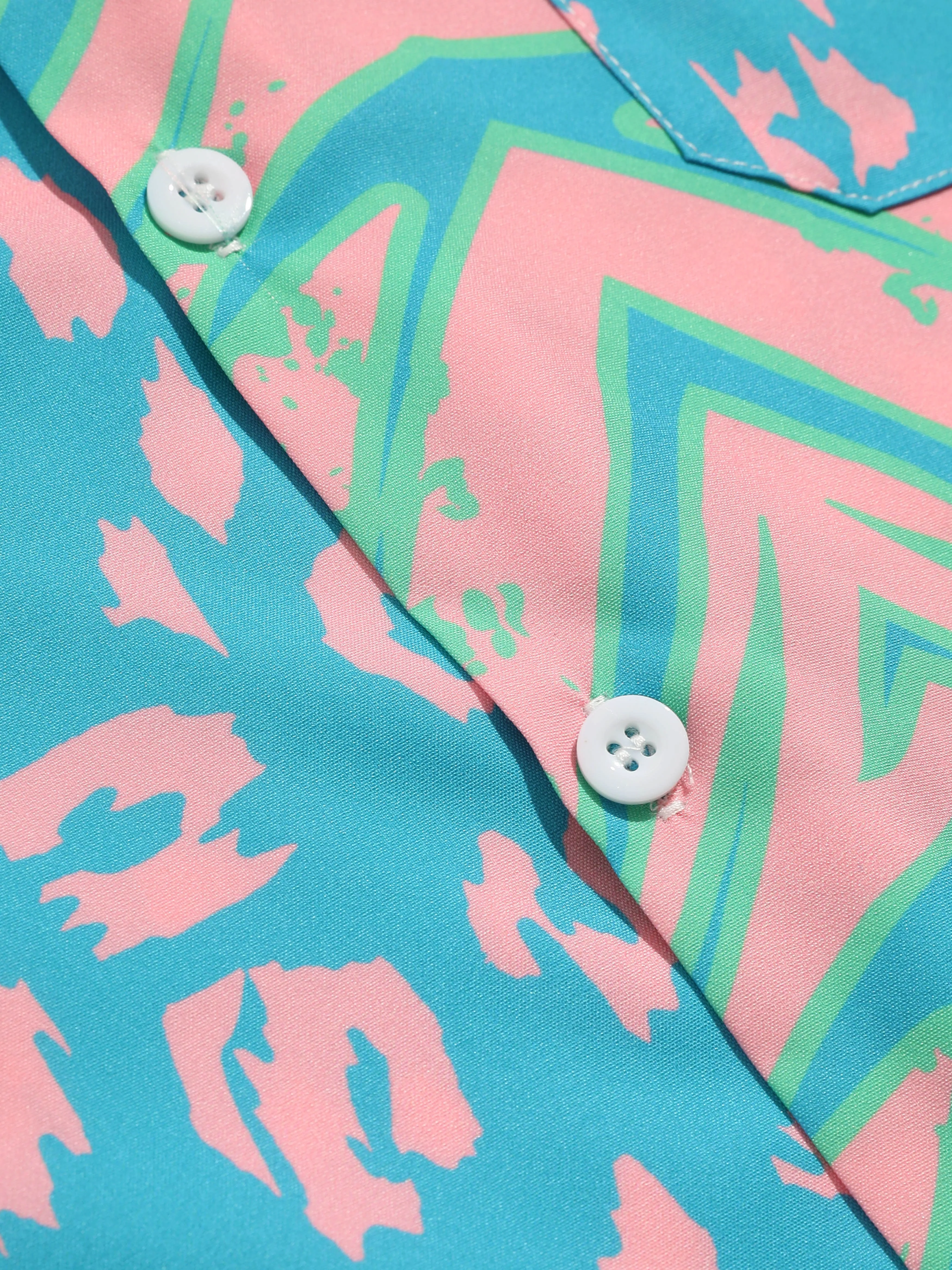 Aiken® | Animal Pattern Print Patchwork Shirts - Image 3