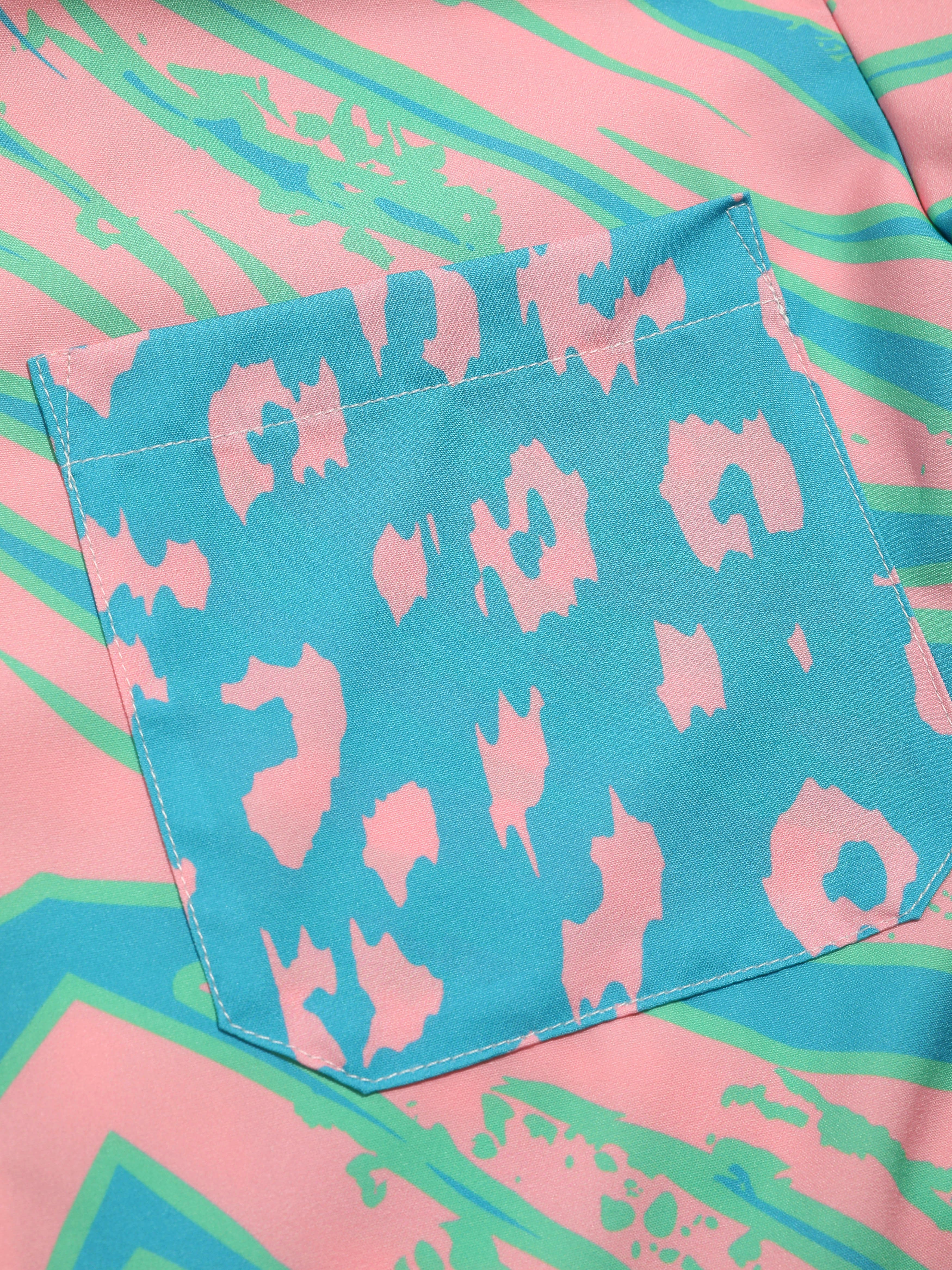 Aiken® | Animal Pattern Print Patchwork Shirts - Image 4