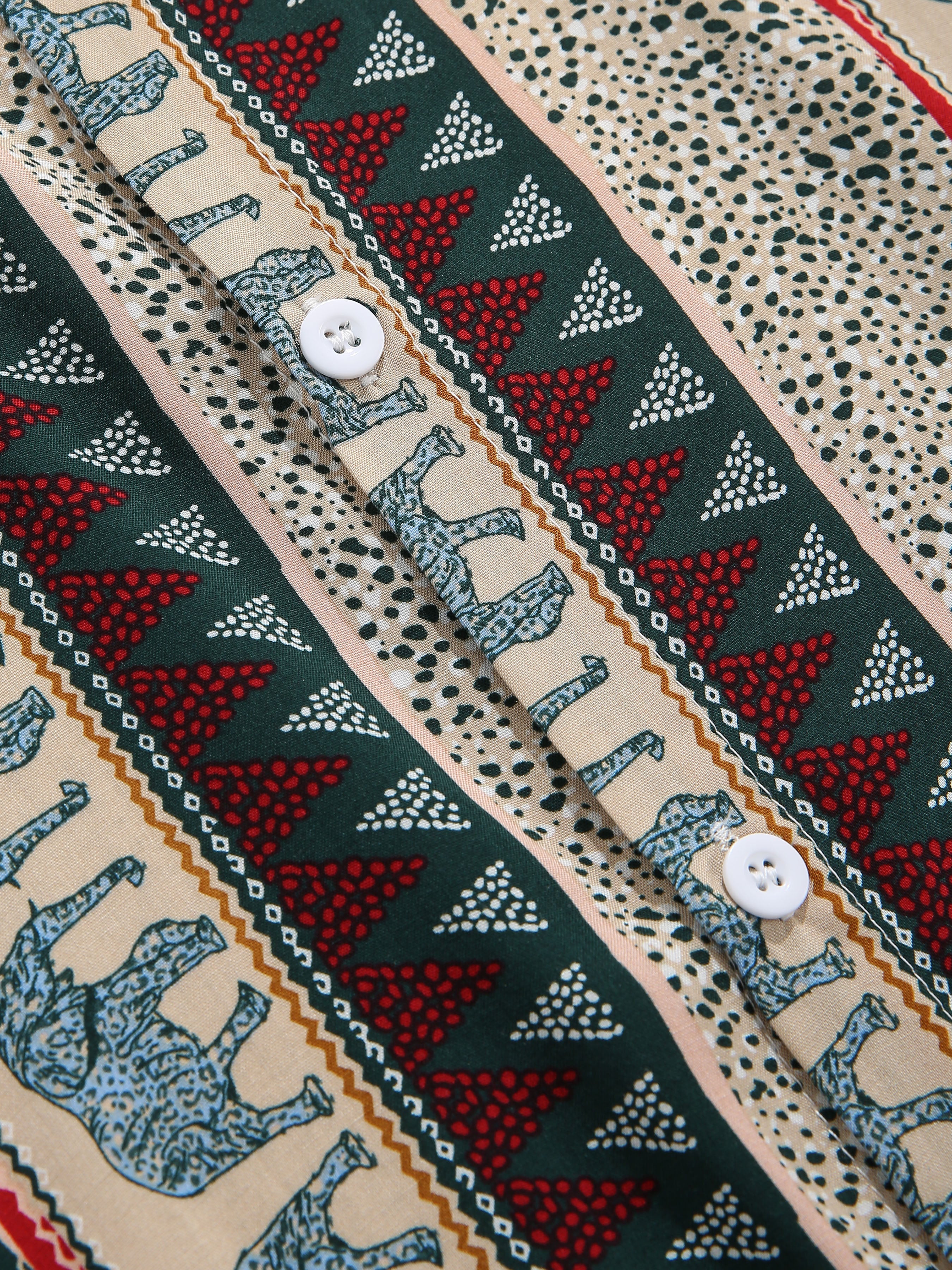 Ailill® | Elephant Geometric Print Shirt - Image 5