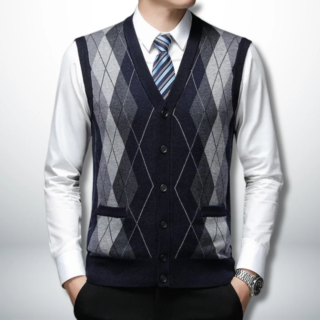 Aimar® | Eco-Friendly Men's Vest-Cardigan - Image 5