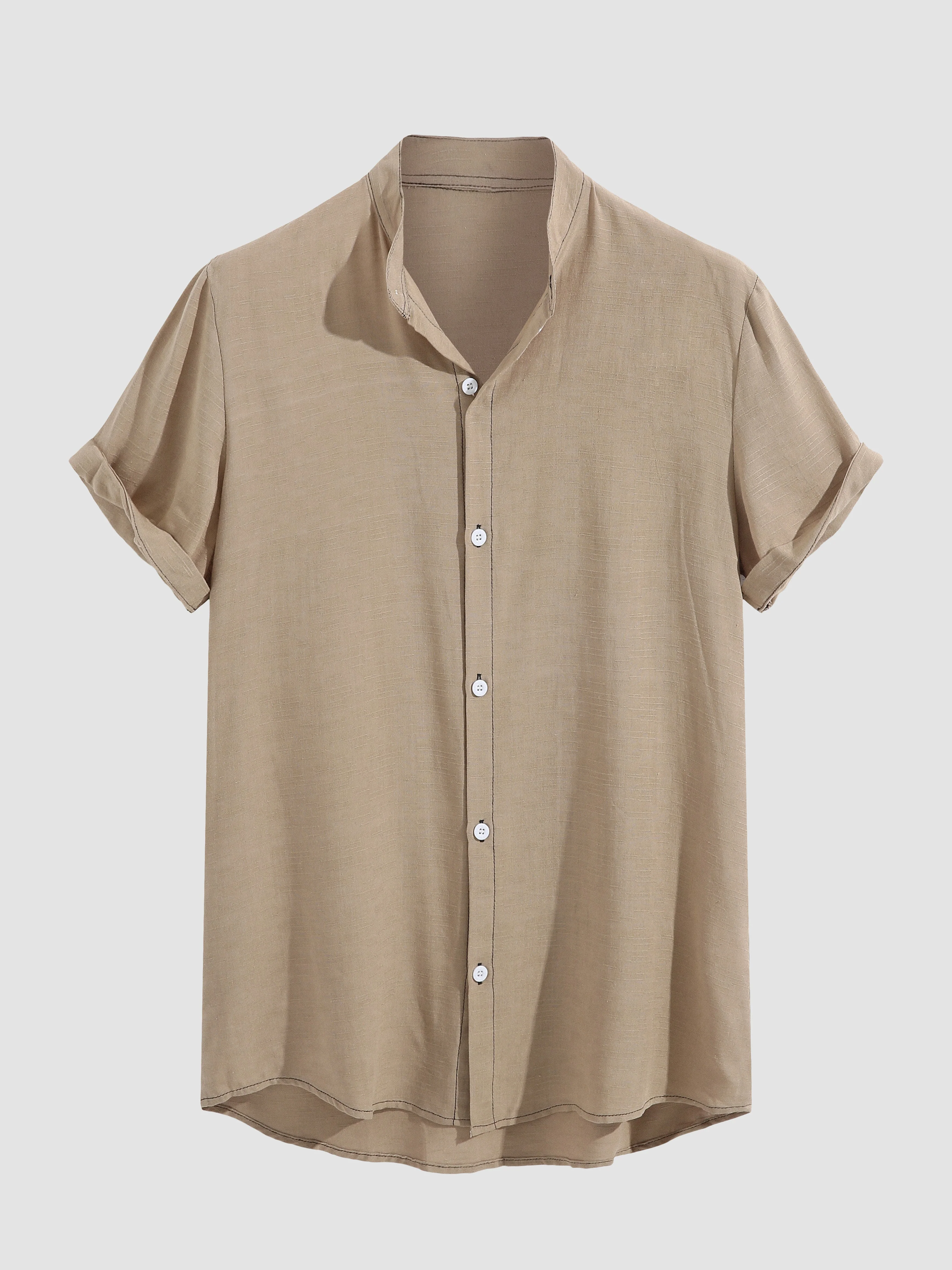 Aindreas® | Stand Collar Solid Shirts