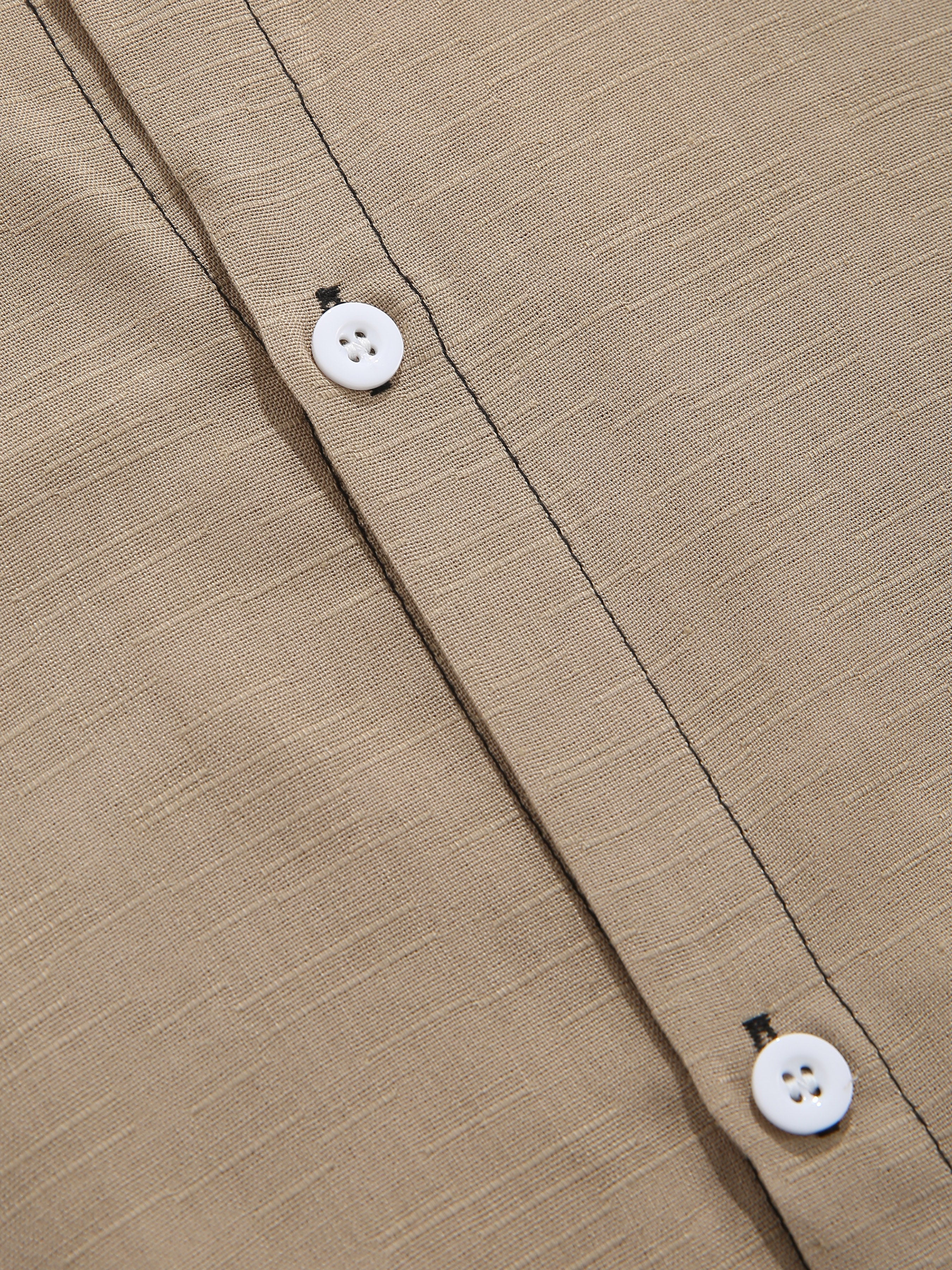 Aindreas® | Stand Collar Solid Shirts - Image 5