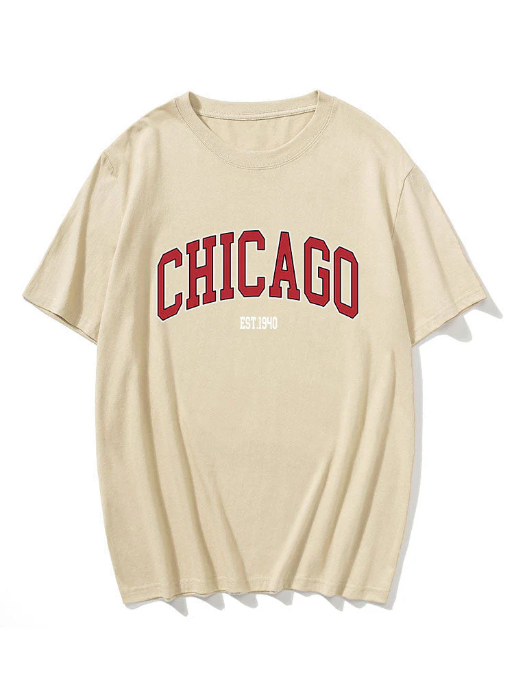 Alan® | Chicago Letter Print T-Shirt - Image 6