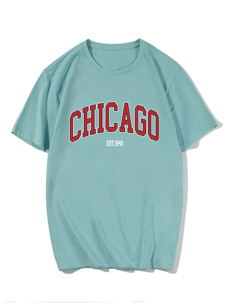 Alan® | Chicago Letter Print T-Shirt - Image 7