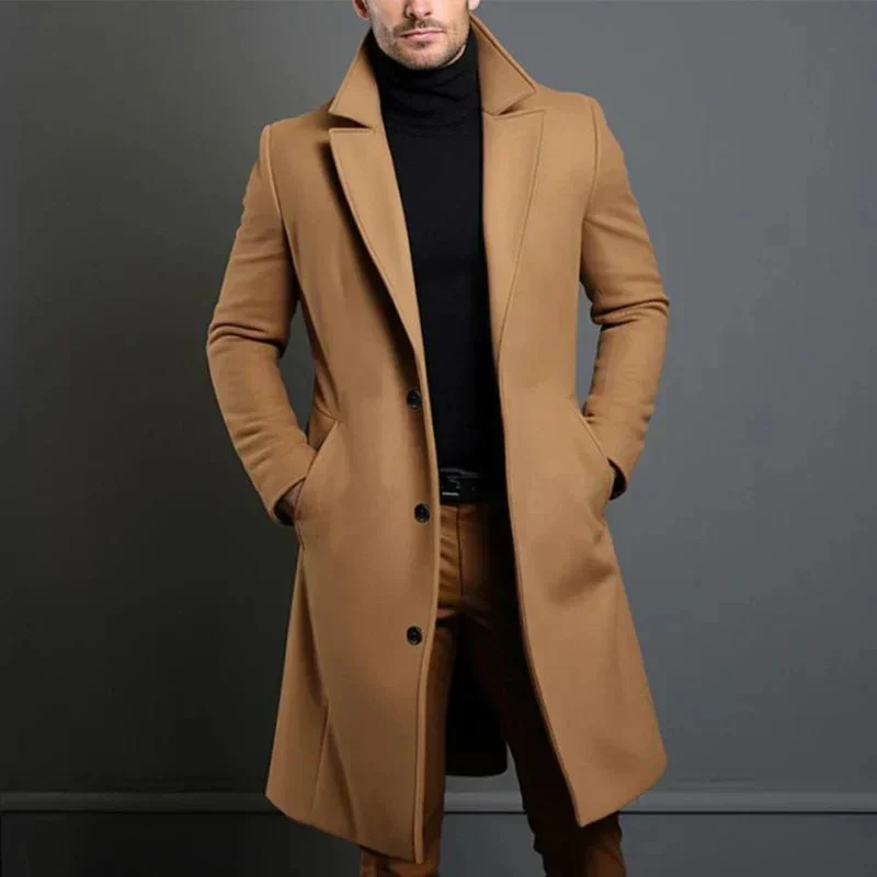 Aland | Classic coat with lapel collar - Image 2
