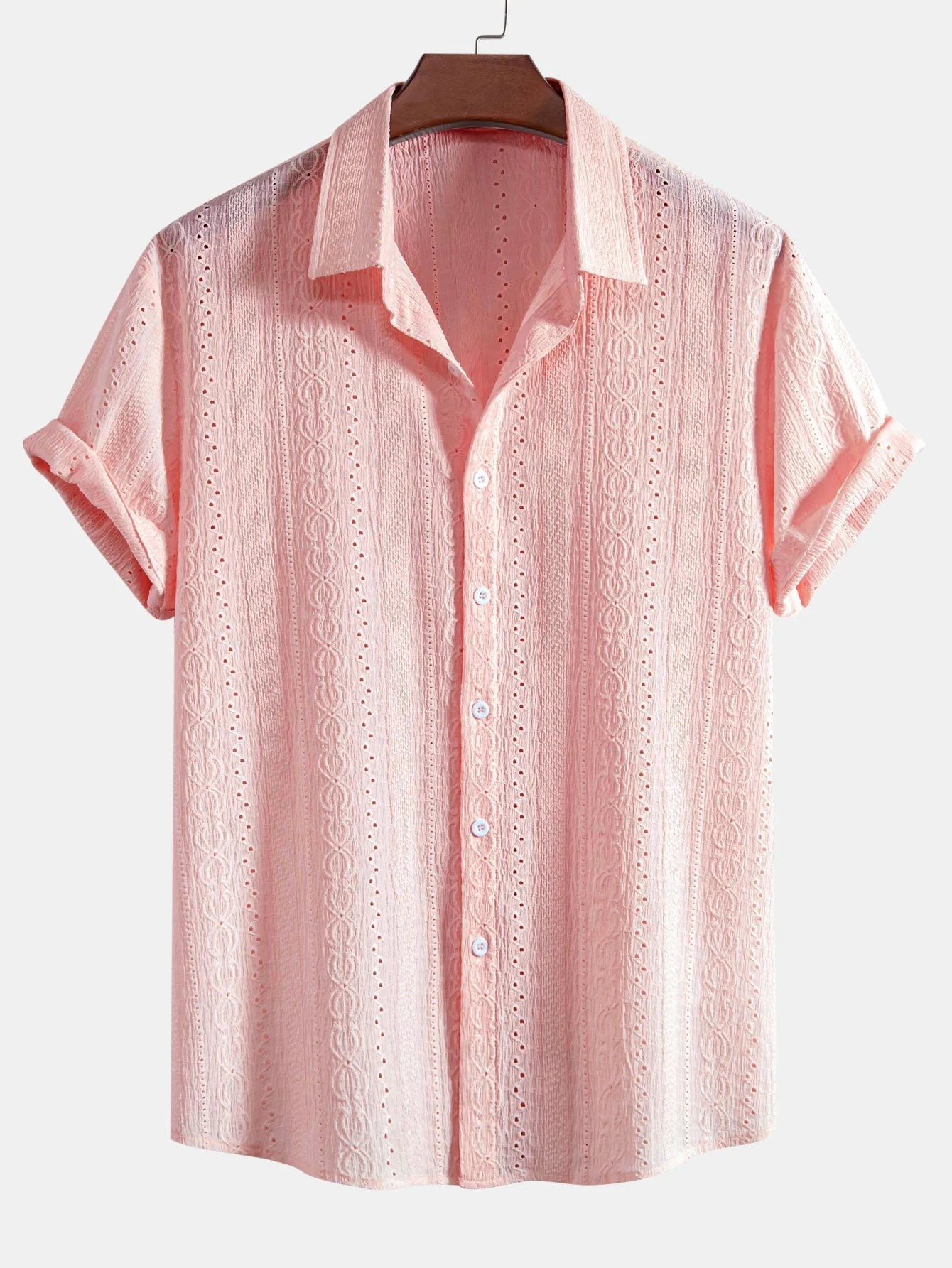 Alban® | Textured Button Up Shirt - Image 3