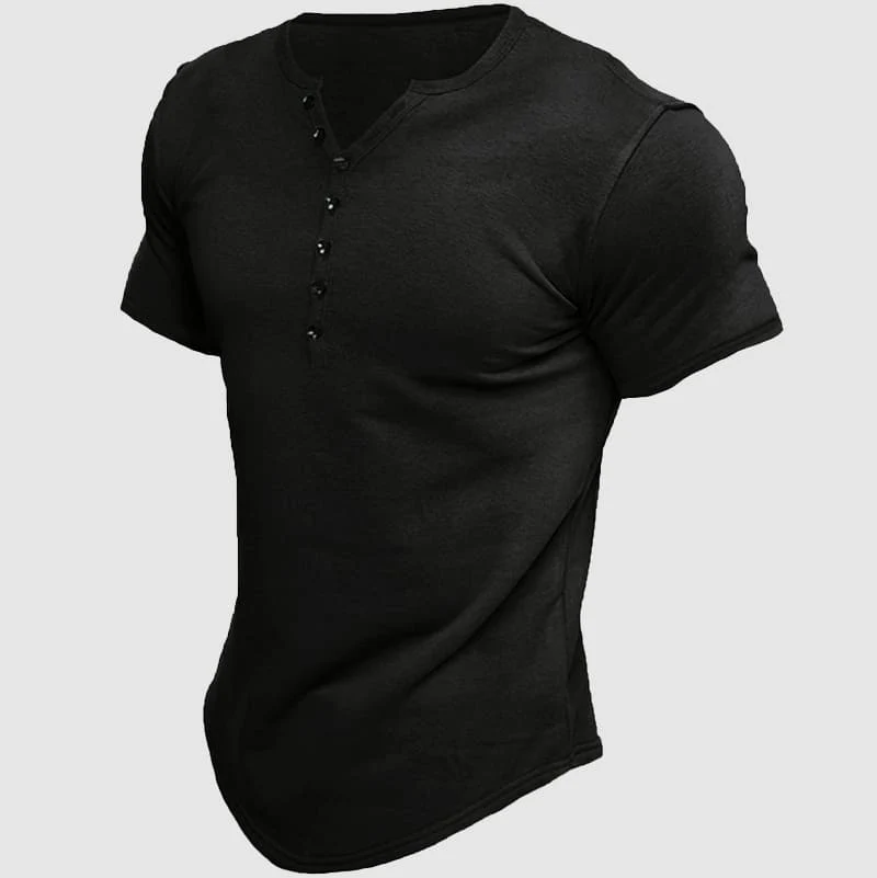 Albertico® | Alexander Heliot Boss Henley T-Shirt - Image 3