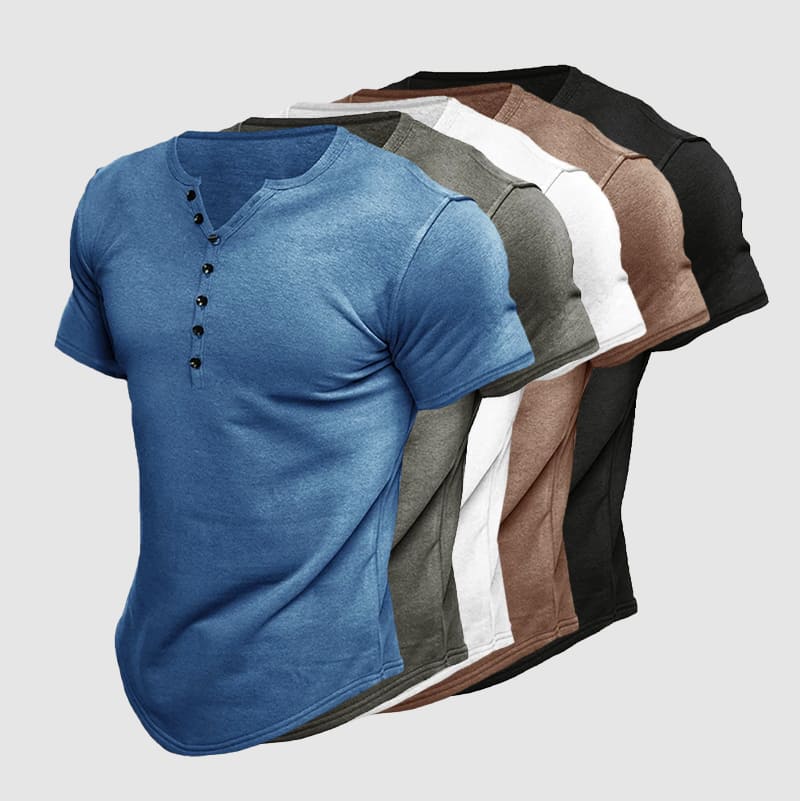 Albertico® | Alexander Heliot Boss Henley T-Shirt - Image 9