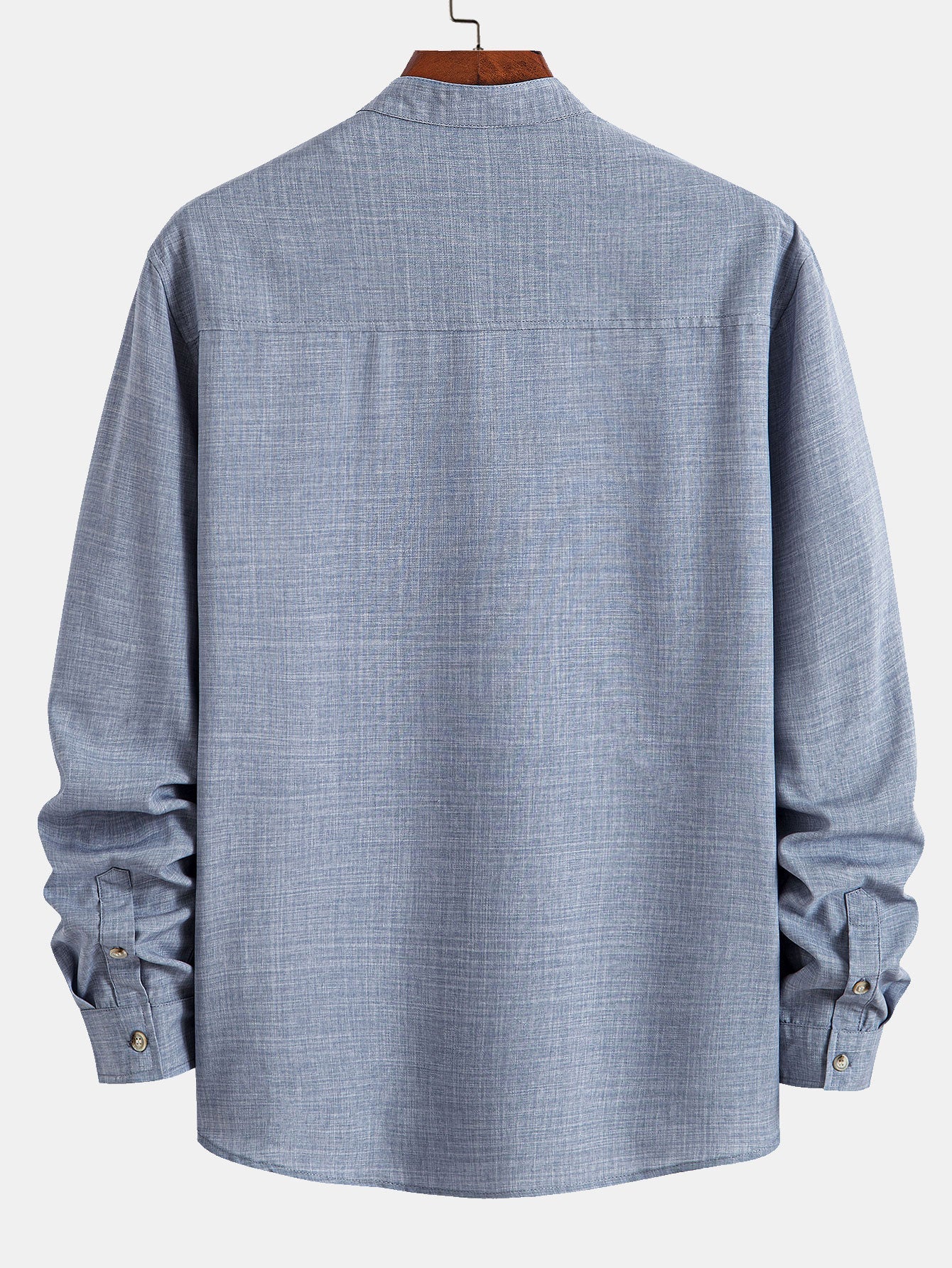 Alboin® | Long Sleeve Stand Collar Shirt - Image 4