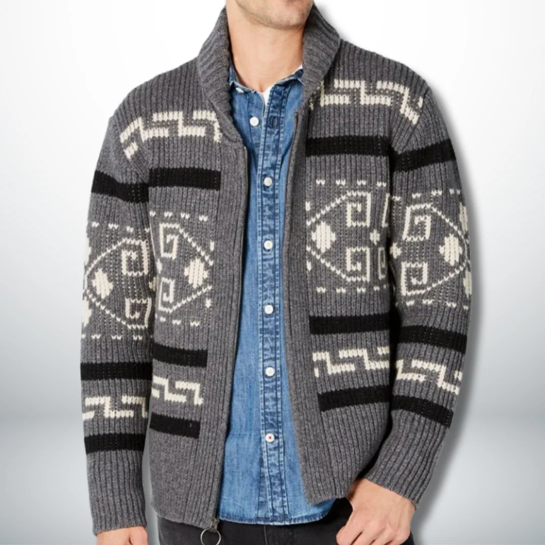 Alcides® | Artisan Cardigan With Pattern - Image 3