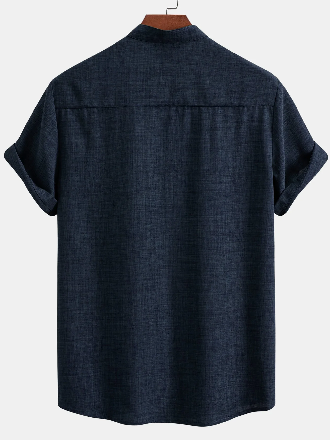 Alcino® | Short Sleeve Stand Collar Shirt - Image 4