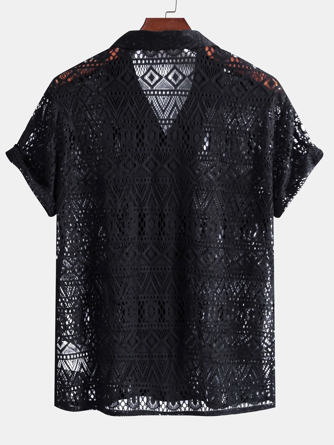 Alcott® | Short Sleeve Geometry Textured Cuban Shirt - Image 5