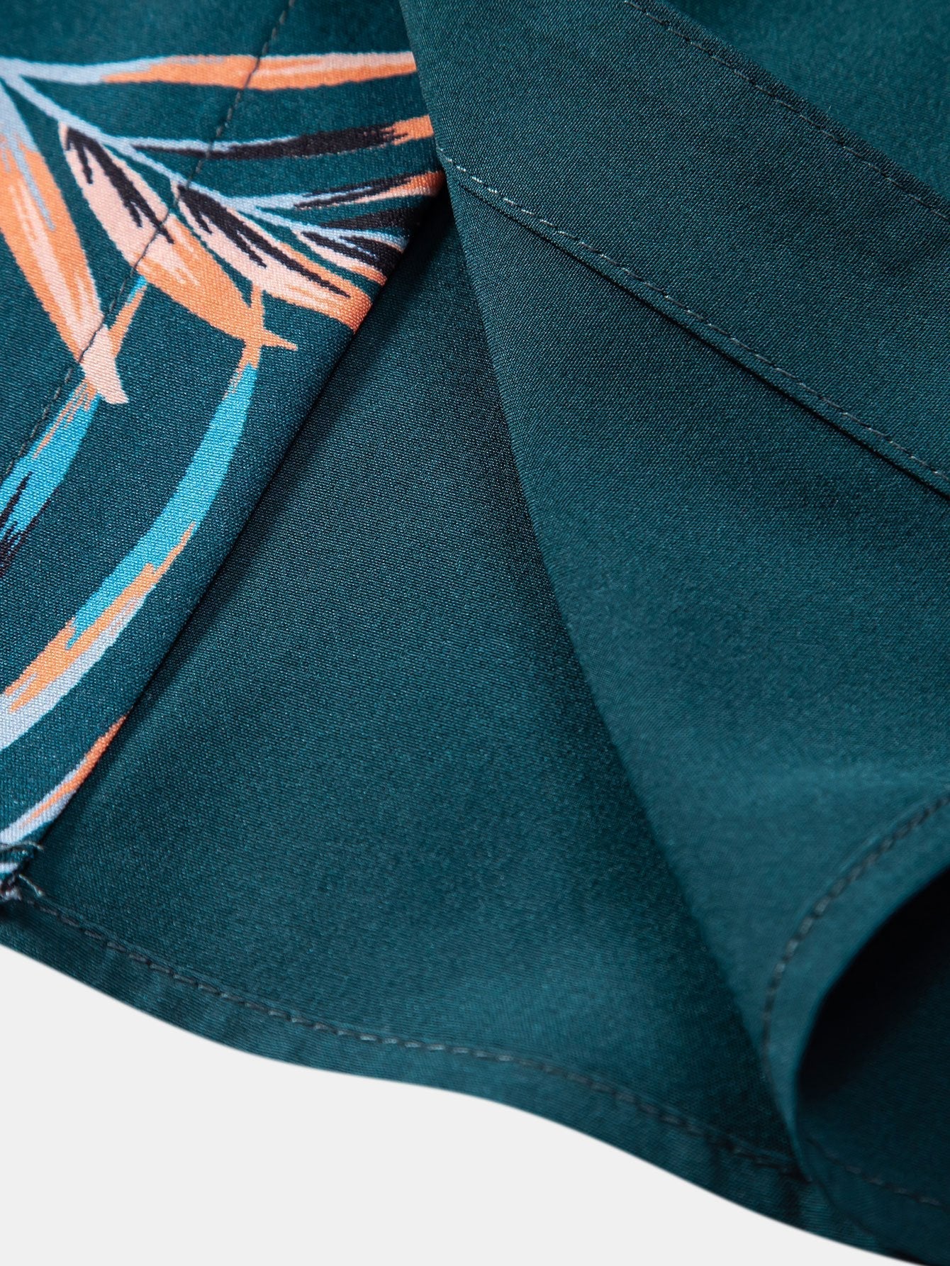 Aldair® | Leaf Patchwork Print Button Up Shirt - Image 6