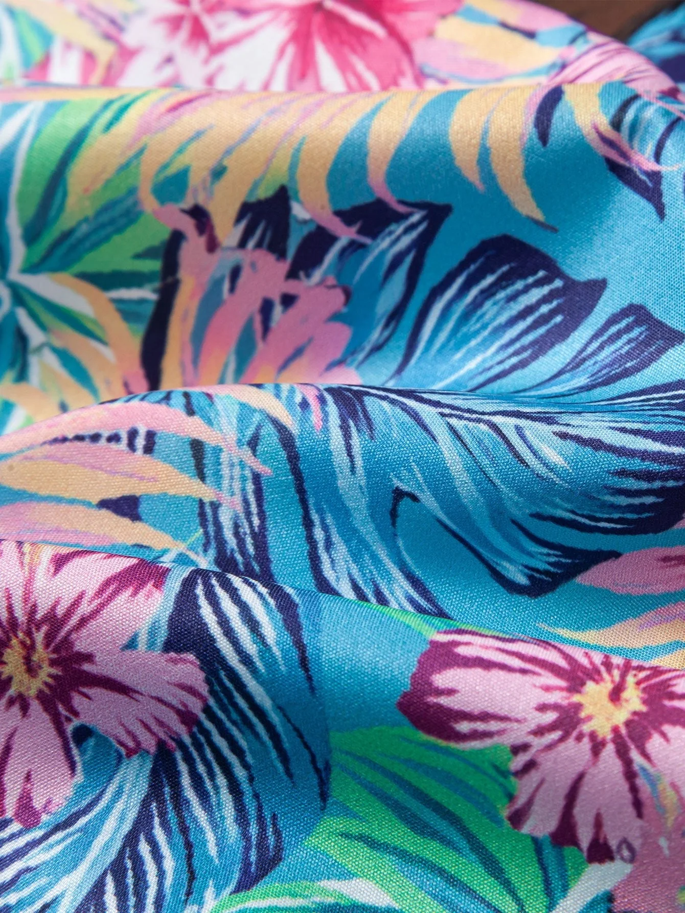 Aldegund® | Tropical Plants And Orangutan Print Button Up Shirt - Image 5