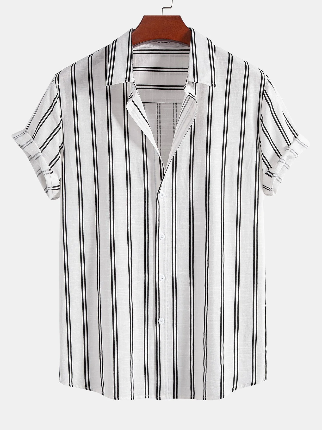 Alden® | Linen Look Striped Button Up Shirt